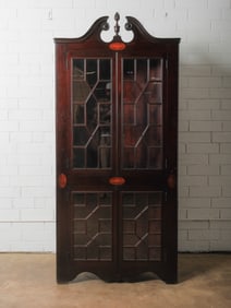Mahogany Corner Cabinet