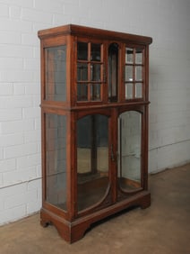 Antique Oak Vitrine