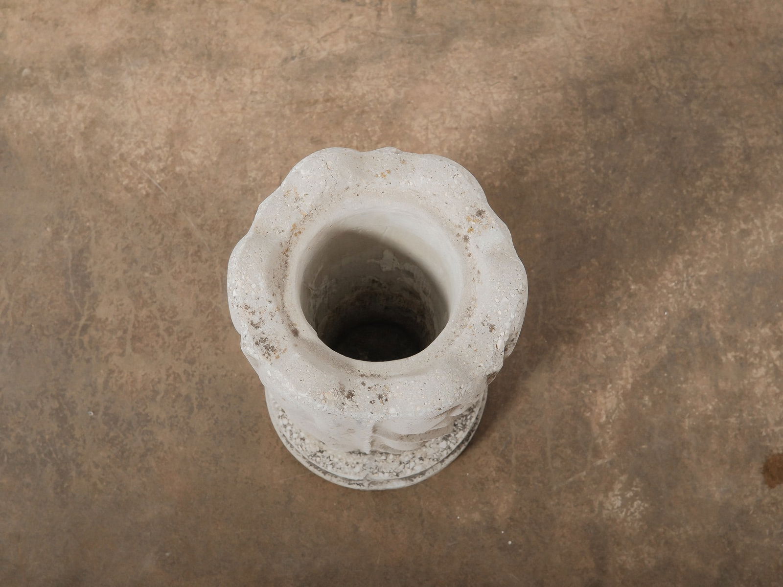 Small Cast Concrete Planter - 2