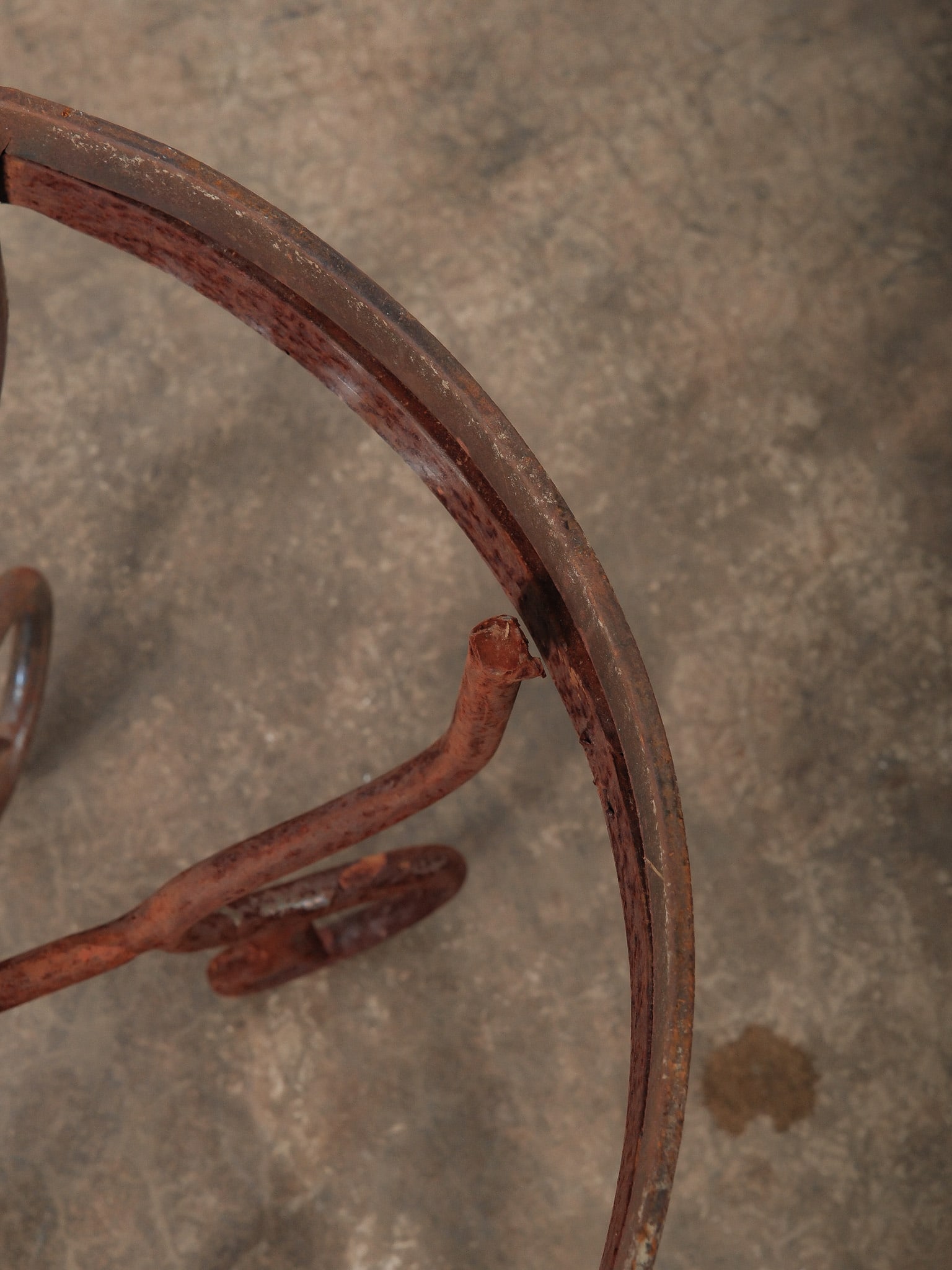 Wrought Iron Scrollwork Planter Base - 3