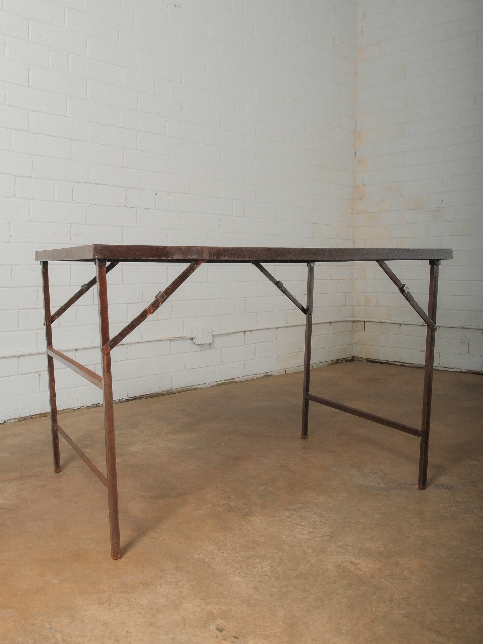 Iron Lattice Folding Metal Garden Table - 2