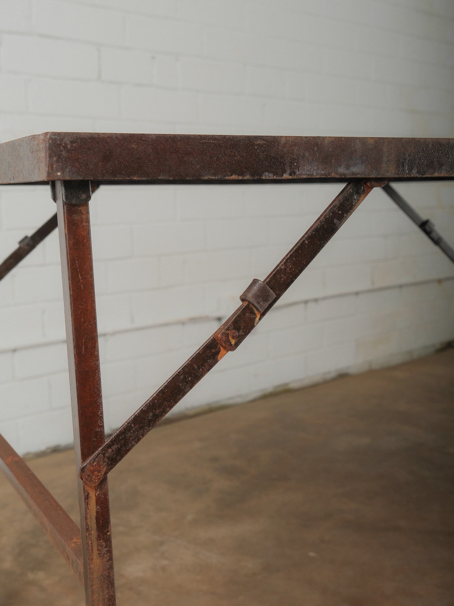 Iron Lattice Folding Metal Garden Table - 3