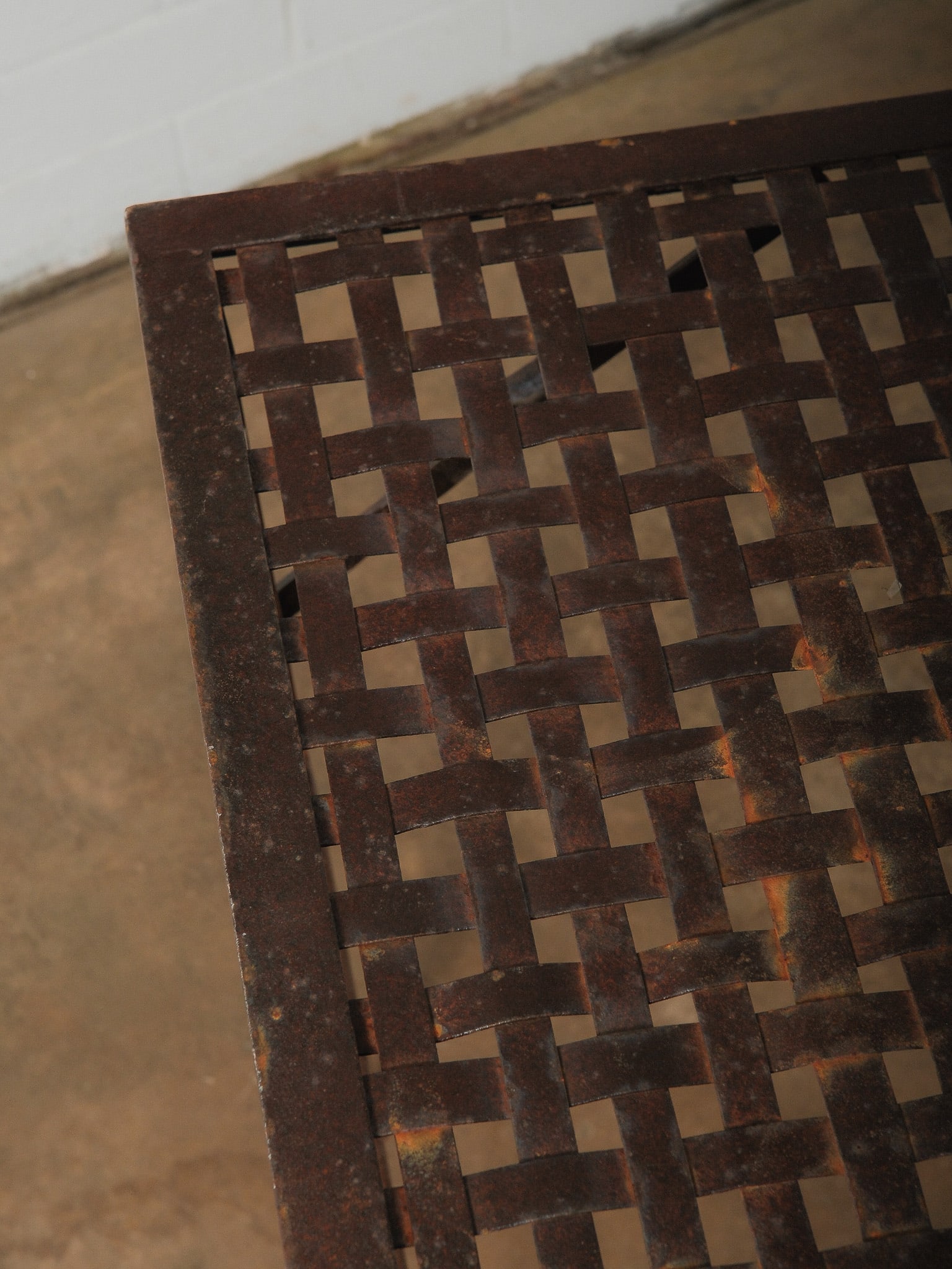 Iron Lattice Folding Metal Garden Table - 5