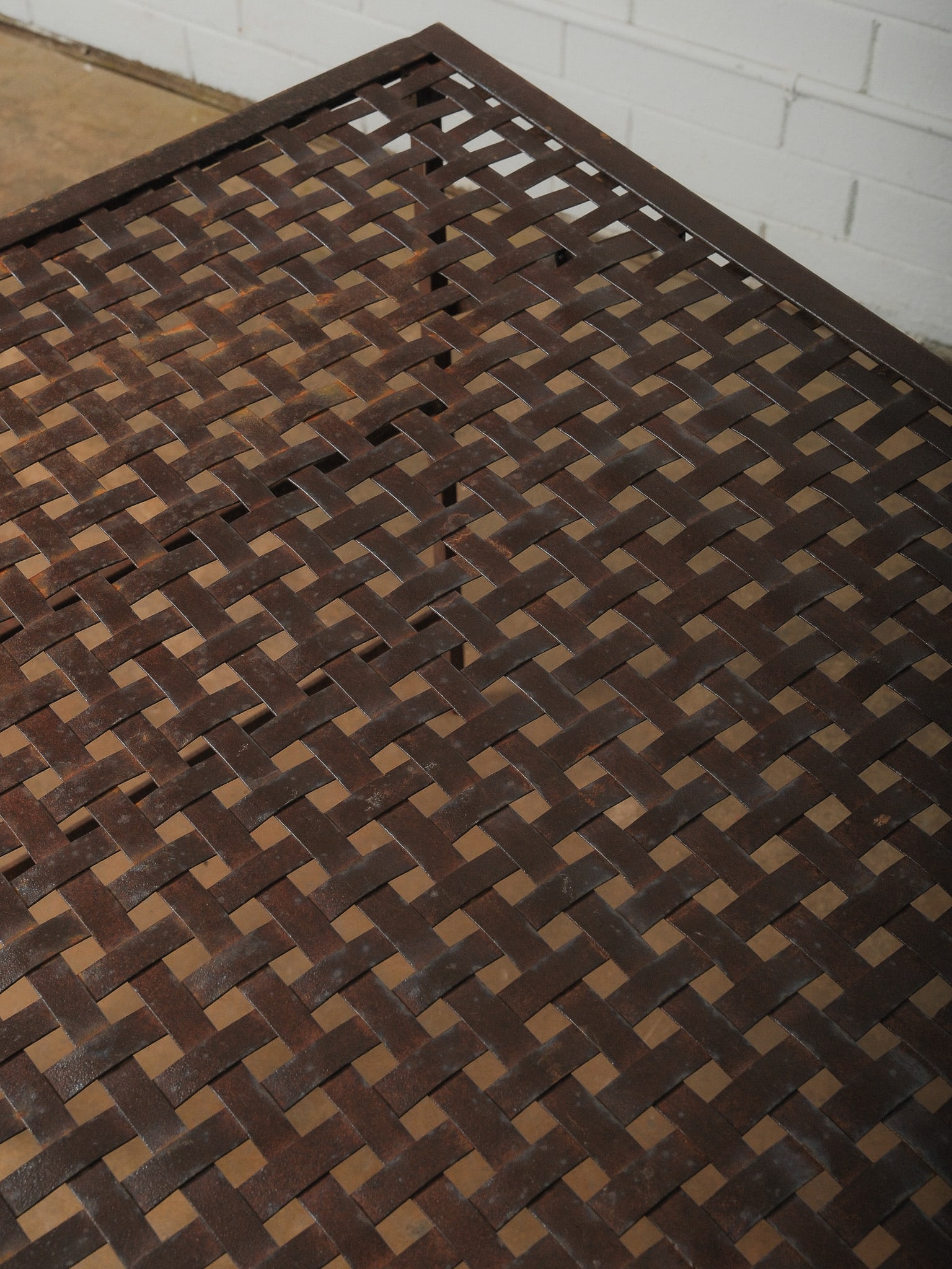 Iron Lattice Folding Metal Garden Table - 6