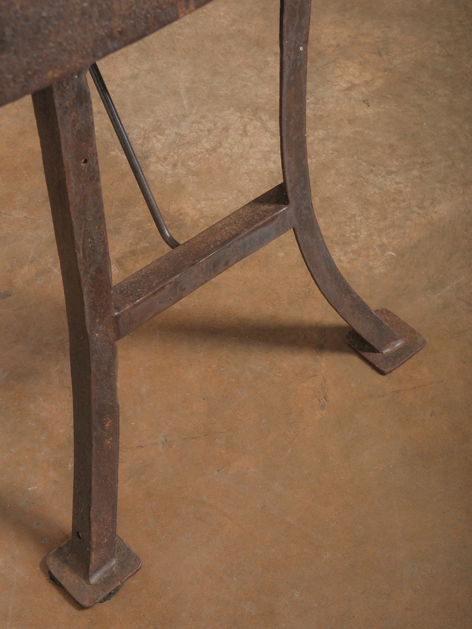 Industrial Marble-Top Work Table - 7