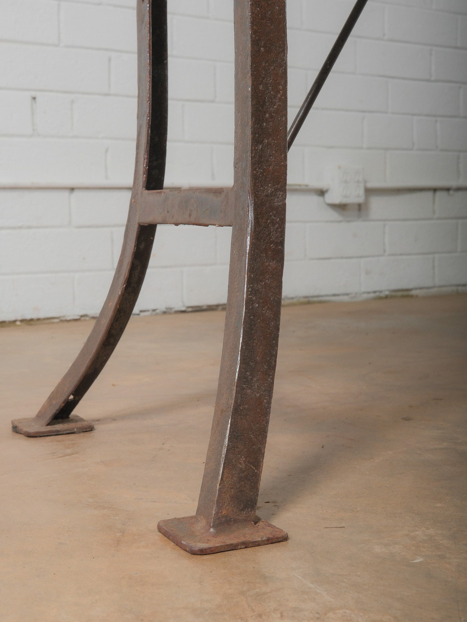 Industrial Marble-Top Work Table - 8