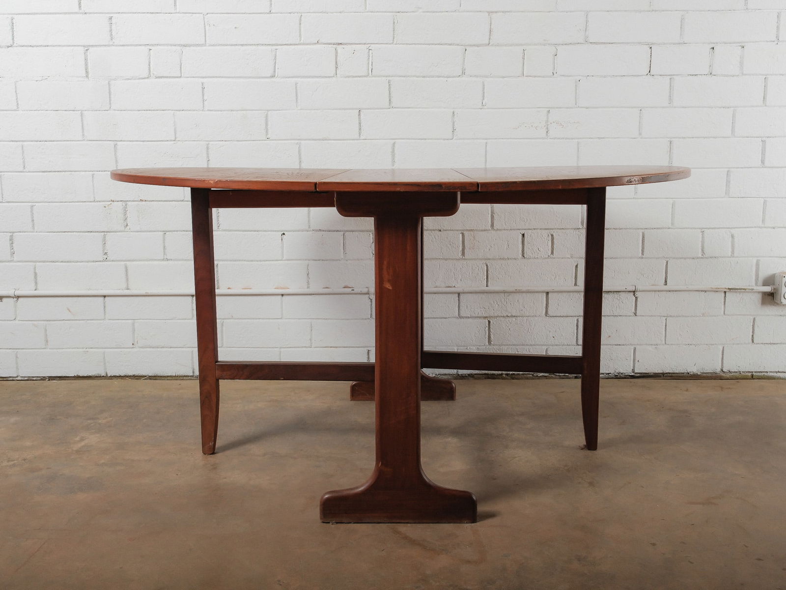 MCM Veneer Drop Leaf Dining Table - 2