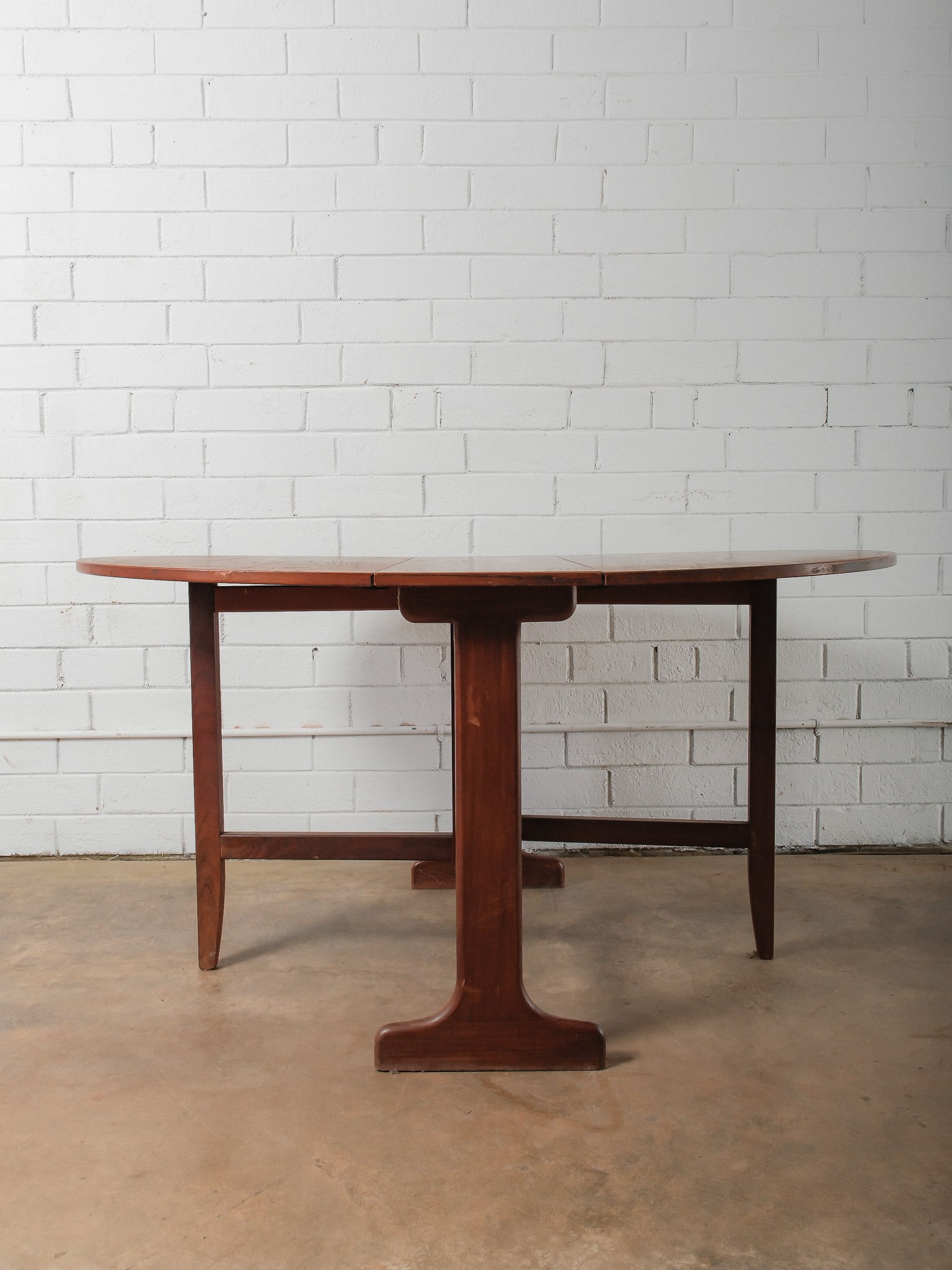 MCM Veneer Drop Leaf Dining Table - 6