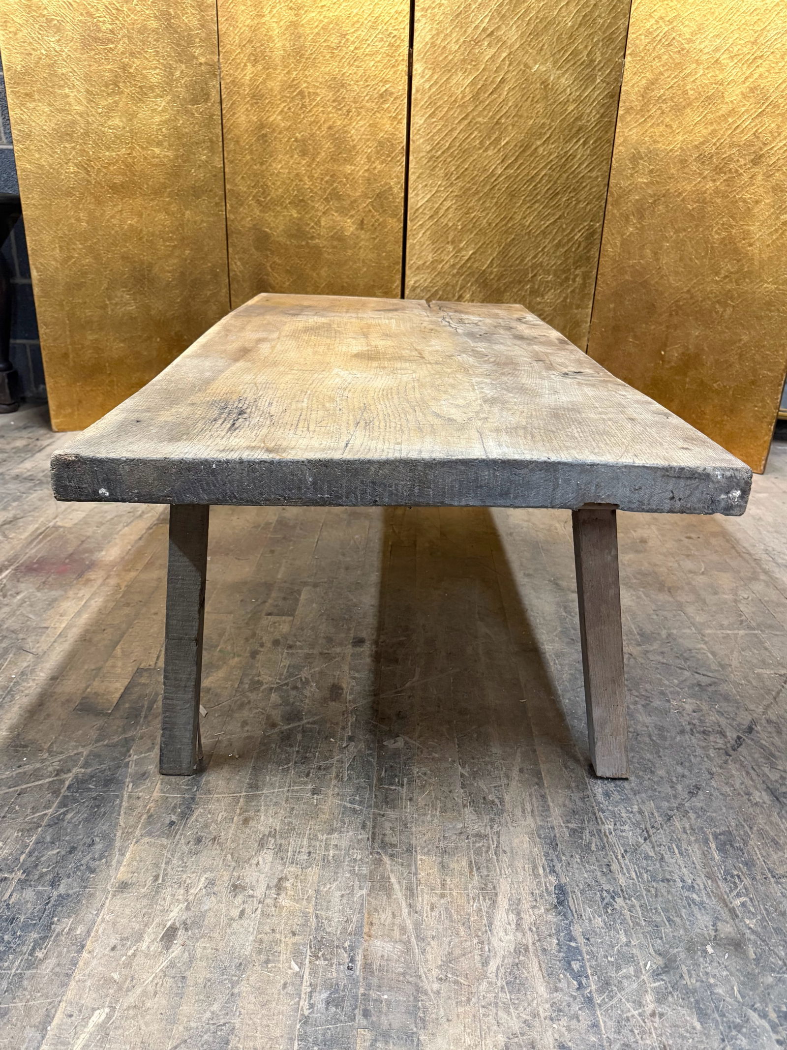 Rustic Wood Slab Coffee Table - 2