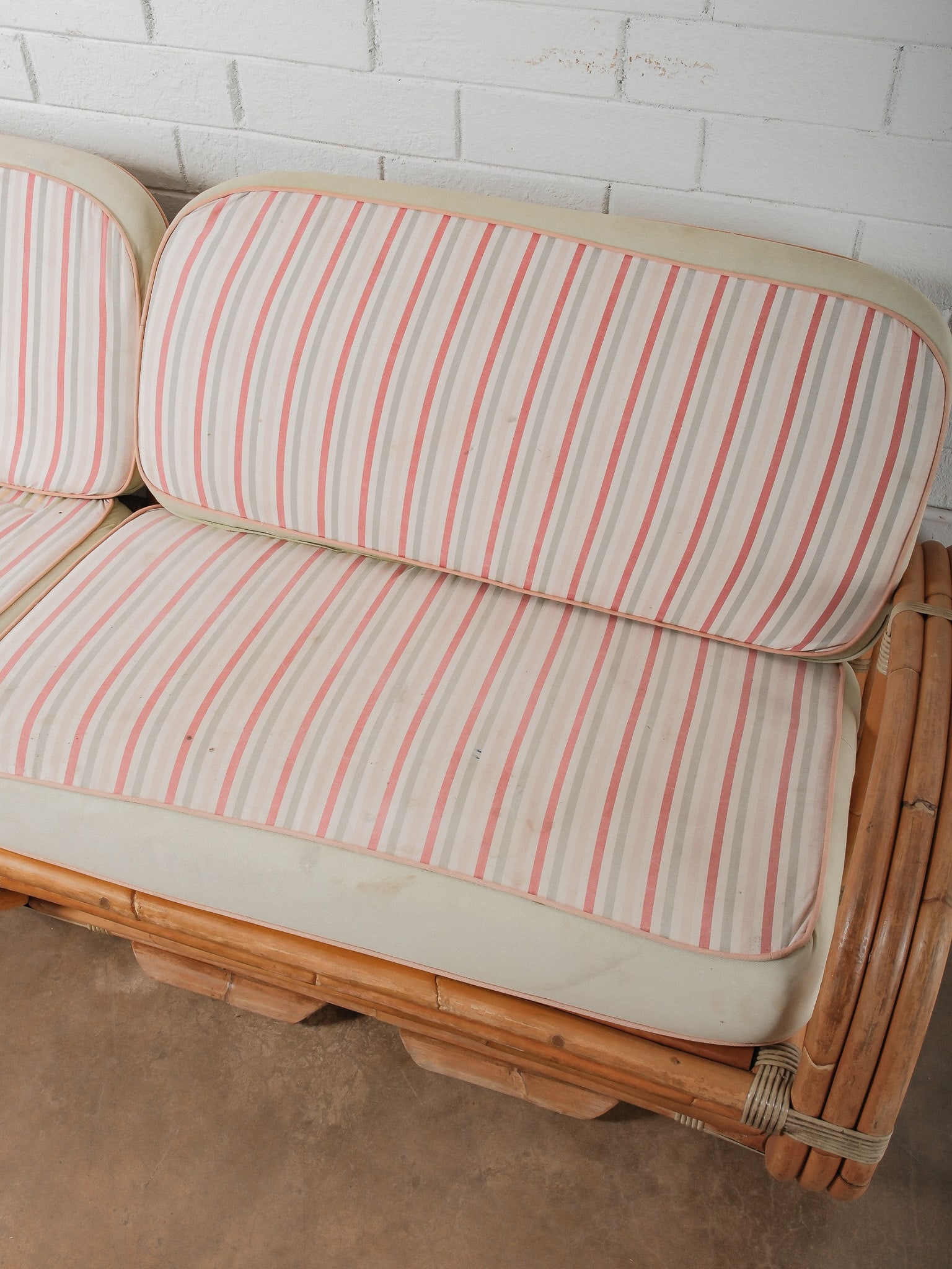 MCM Two-Piece Modular Rattan Sofa - 2