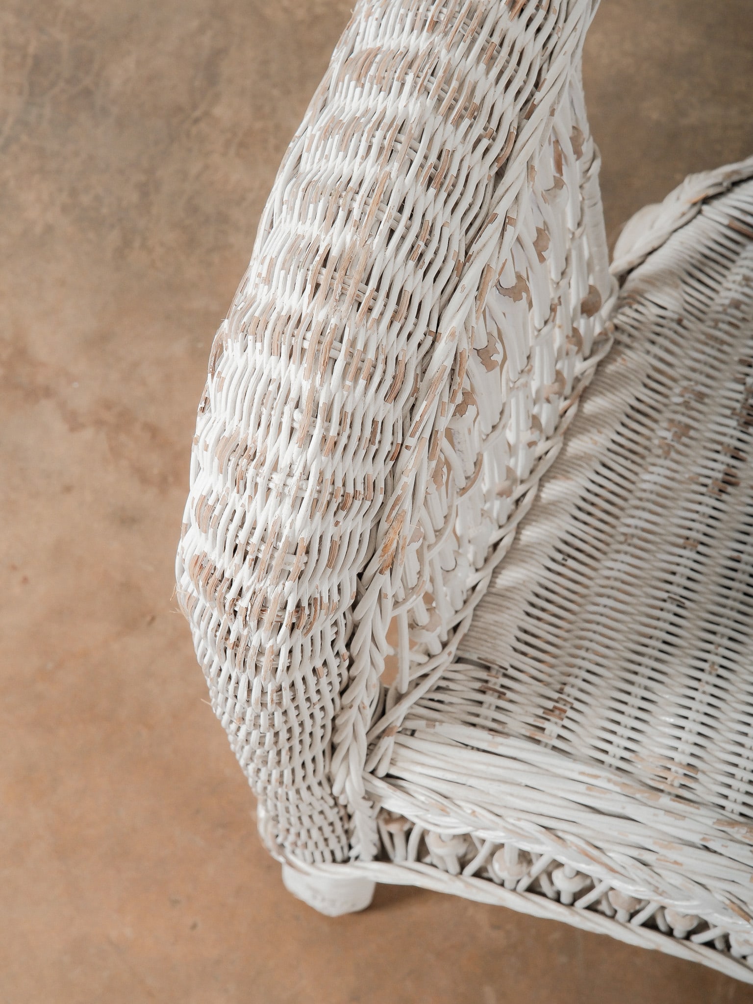 White Wicker Chair - 5