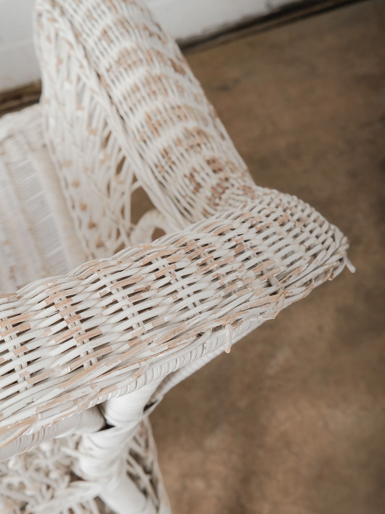 White Wicker Chair - 7