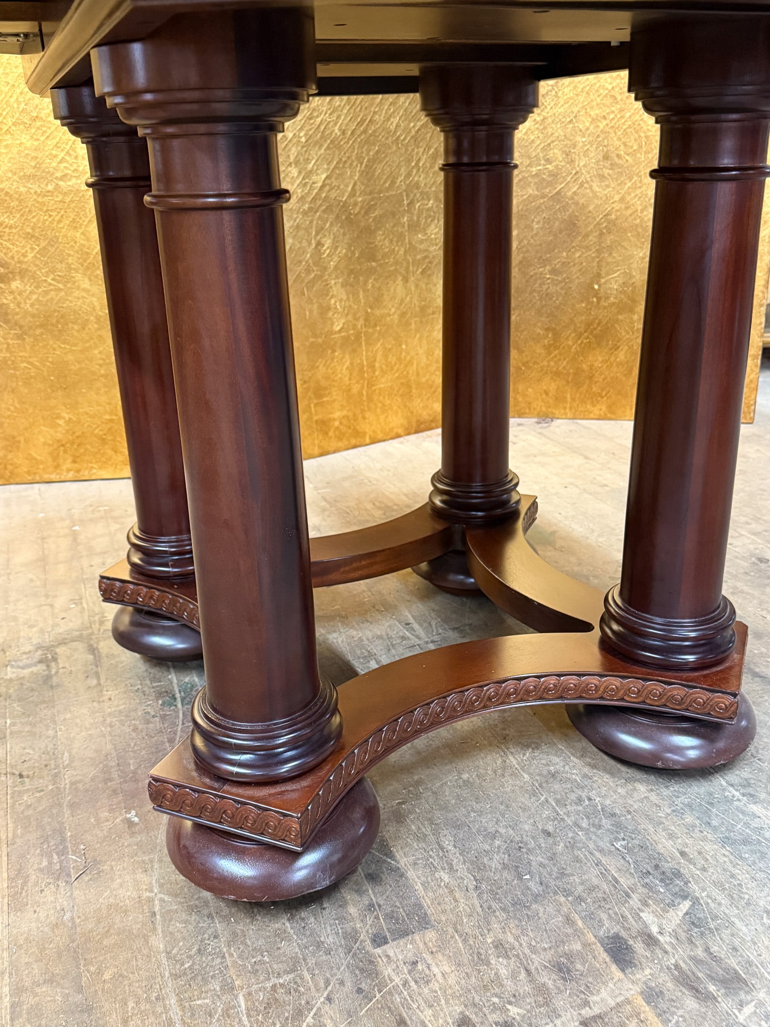 Mahogany Regency Style Drop-Leaf Dining Table - 2