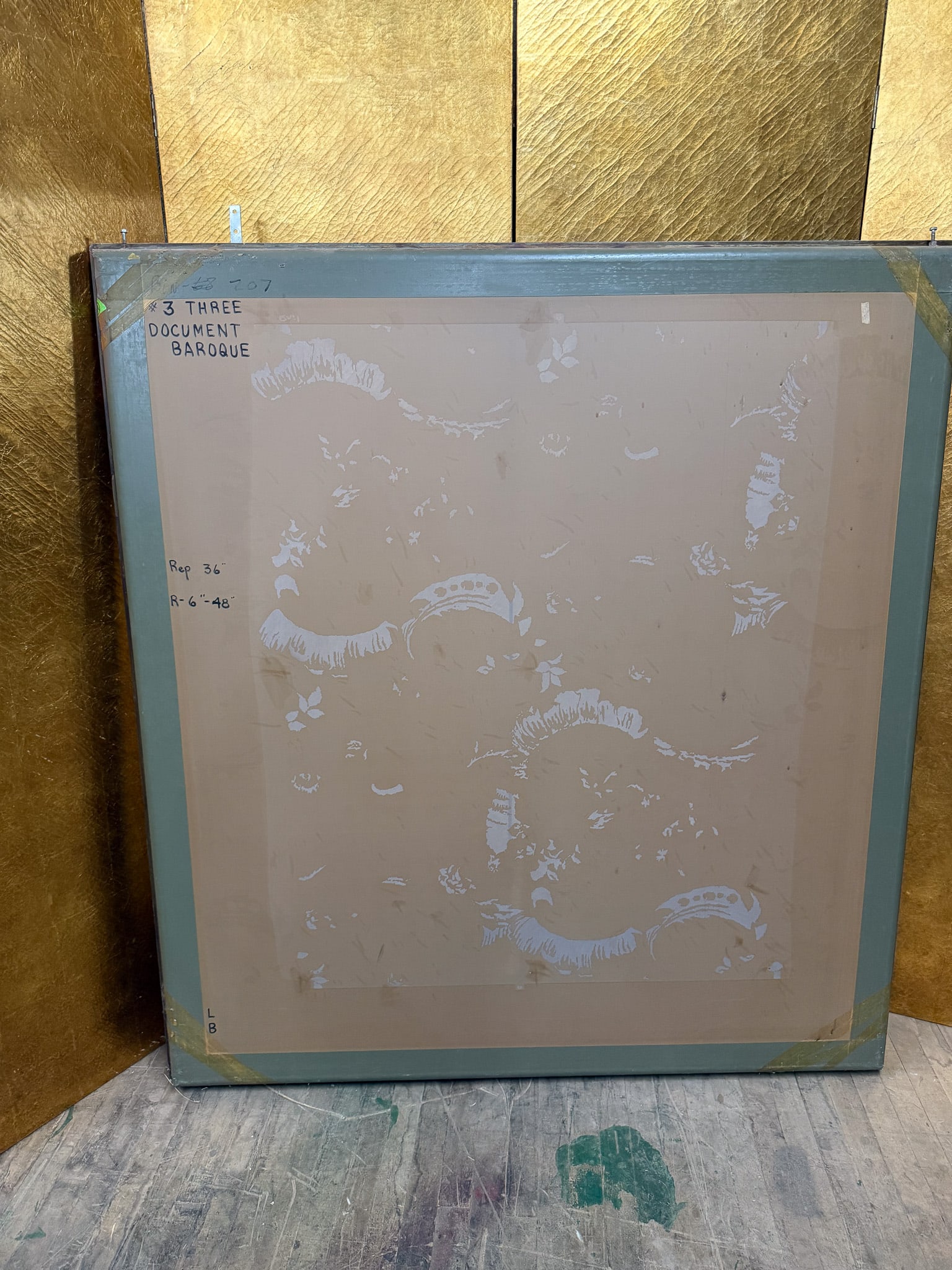 Wallpaper Silk Screen #3 "Document Baroque" (1 of 5)