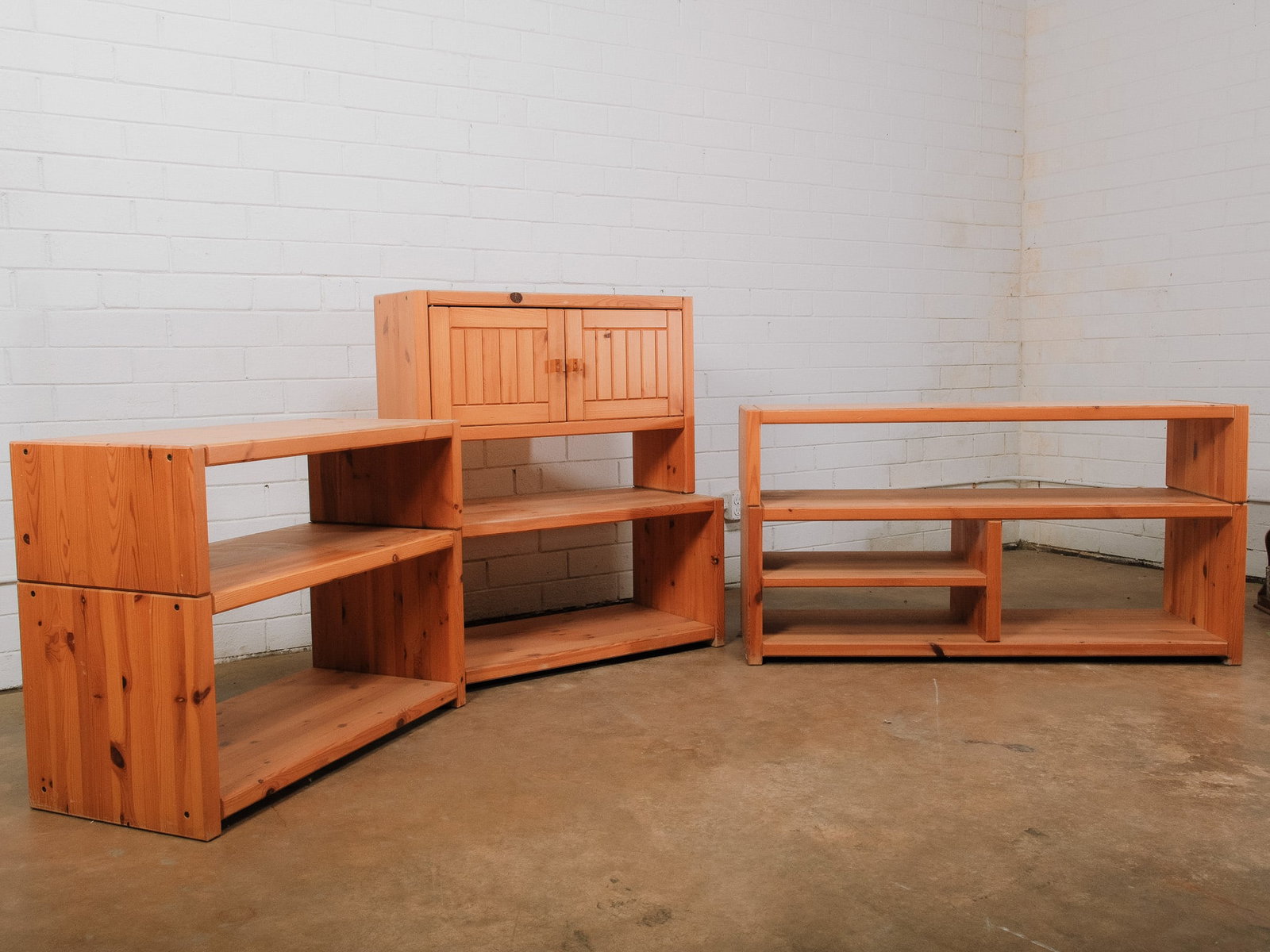 Modular Mid-Century Modern Stacking Wall Unit - 2