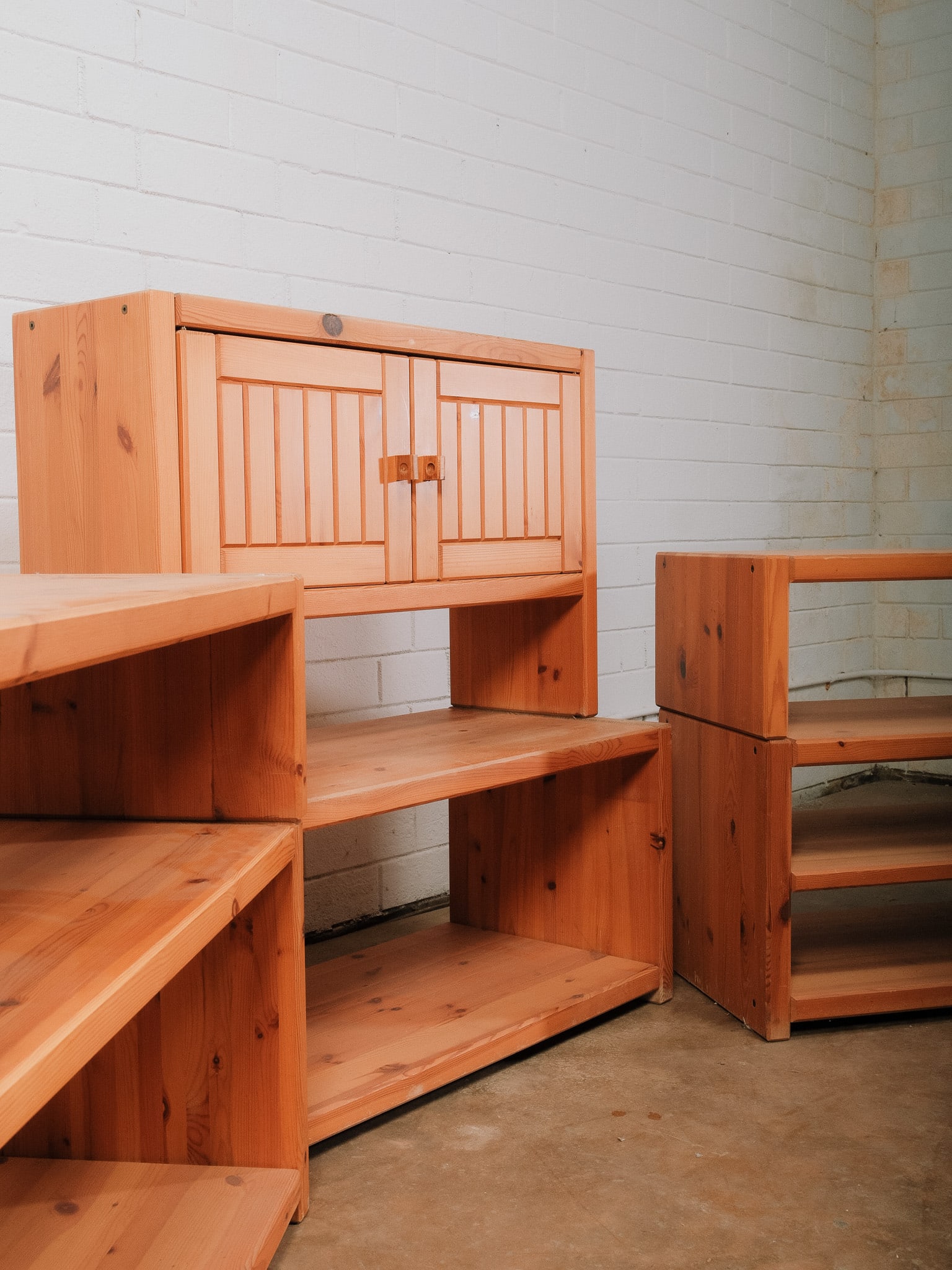 Modular Mid-Century Modern Stacking Wall Unit - 3
