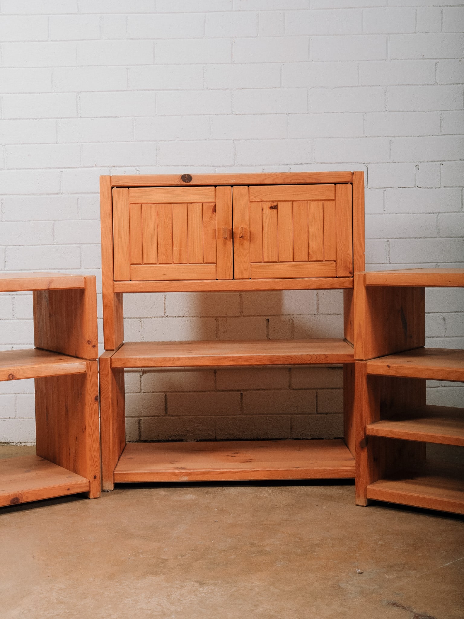 Modular Mid-Century Modern Stacking Wall Unit - 4