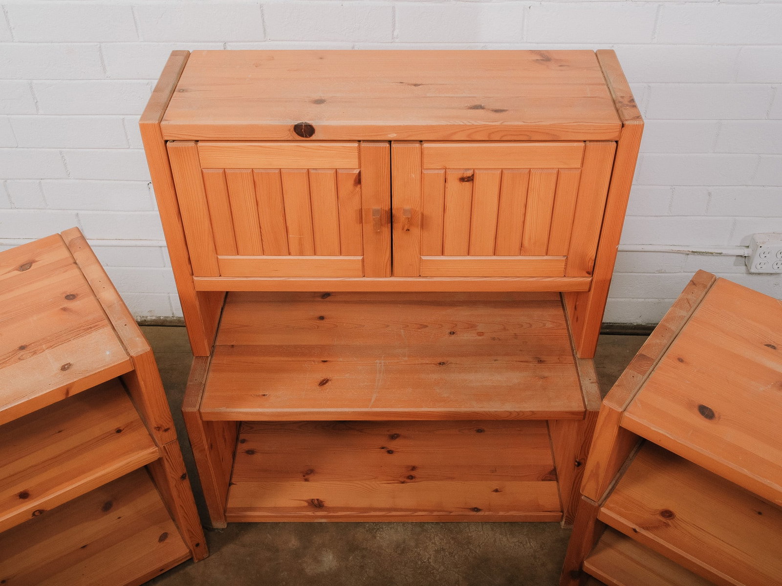 Modular Mid-Century Modern Stacking Wall Unit - 5