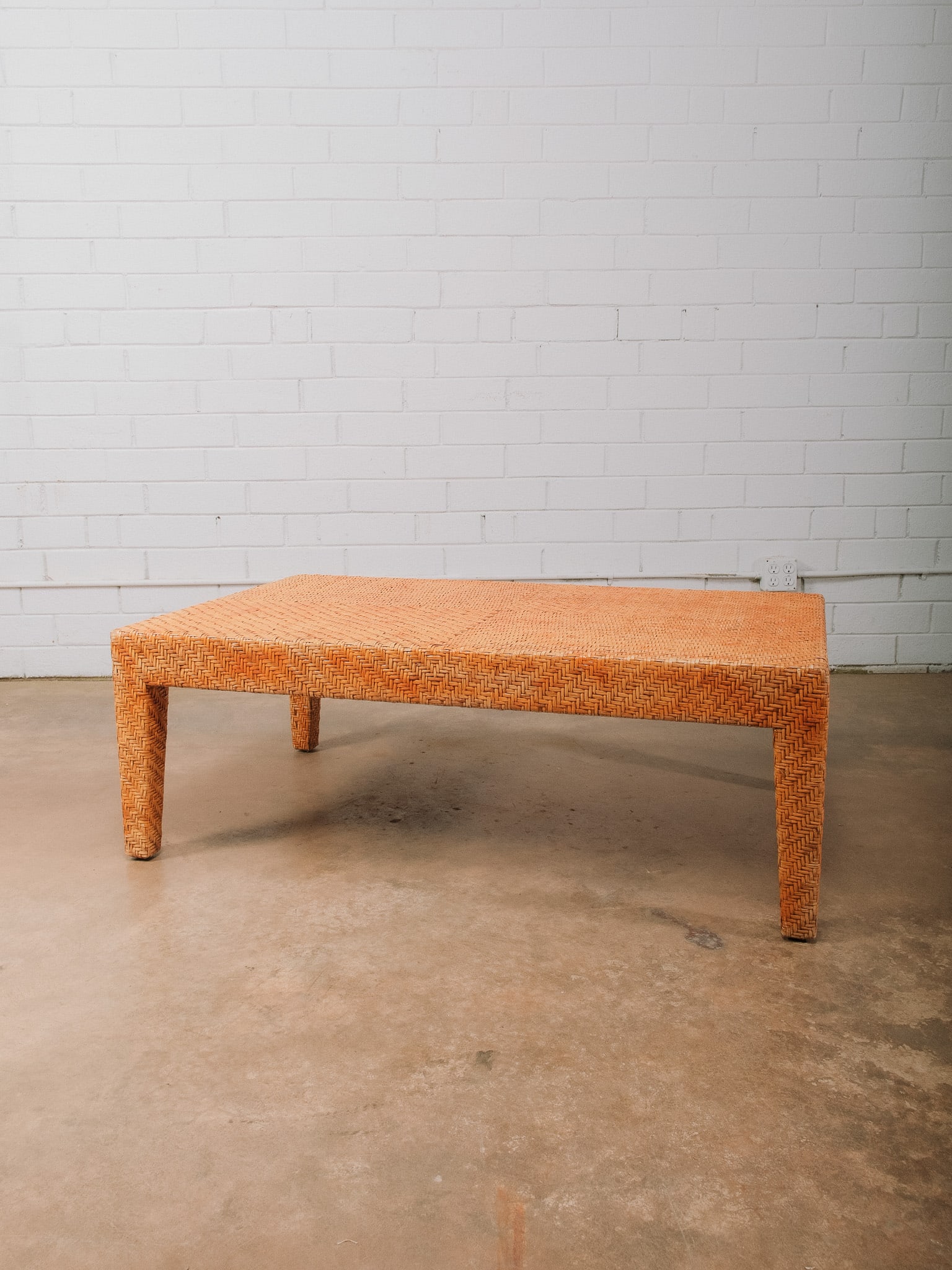 Woven Rattan Coffee Table - 2