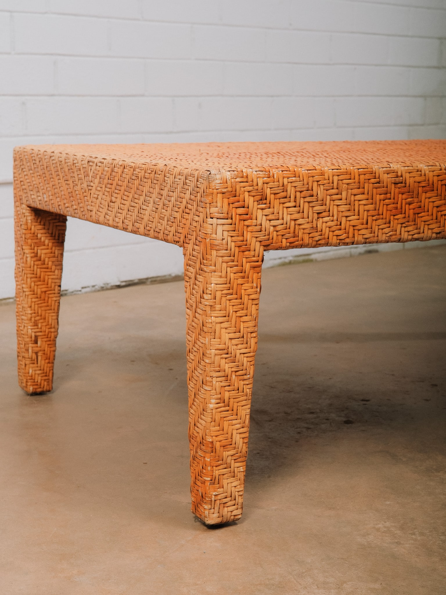 Woven Rattan Coffee Table - 4
