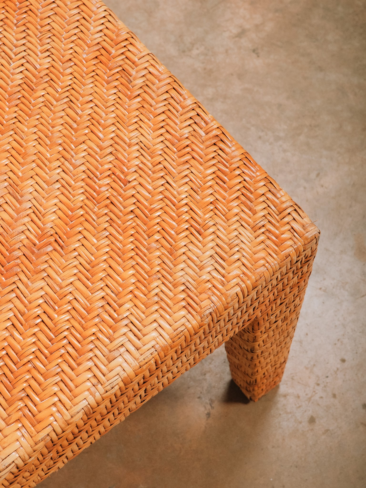 Woven Rattan Coffee Table - 5