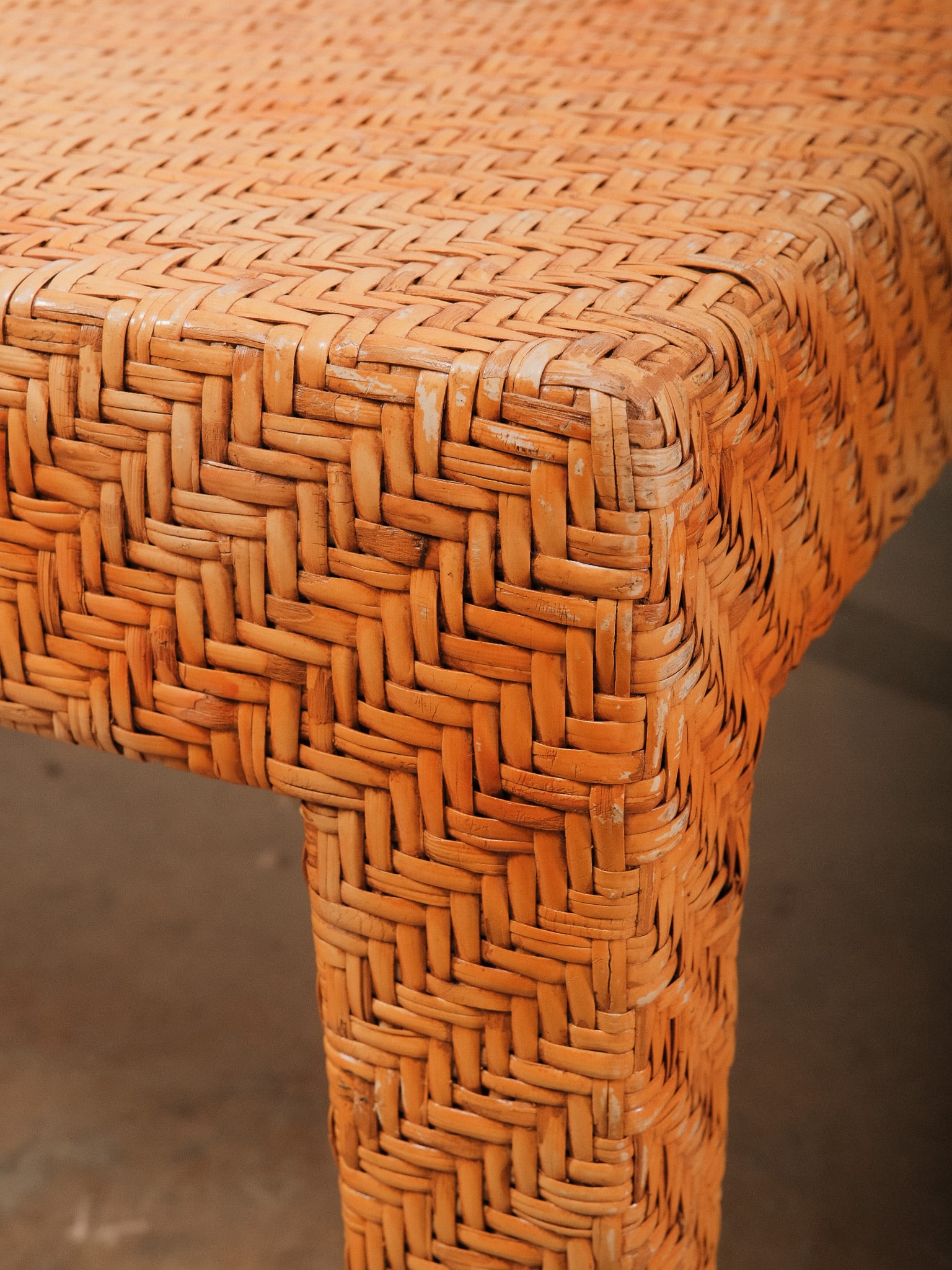 Woven Rattan Coffee Table - 6