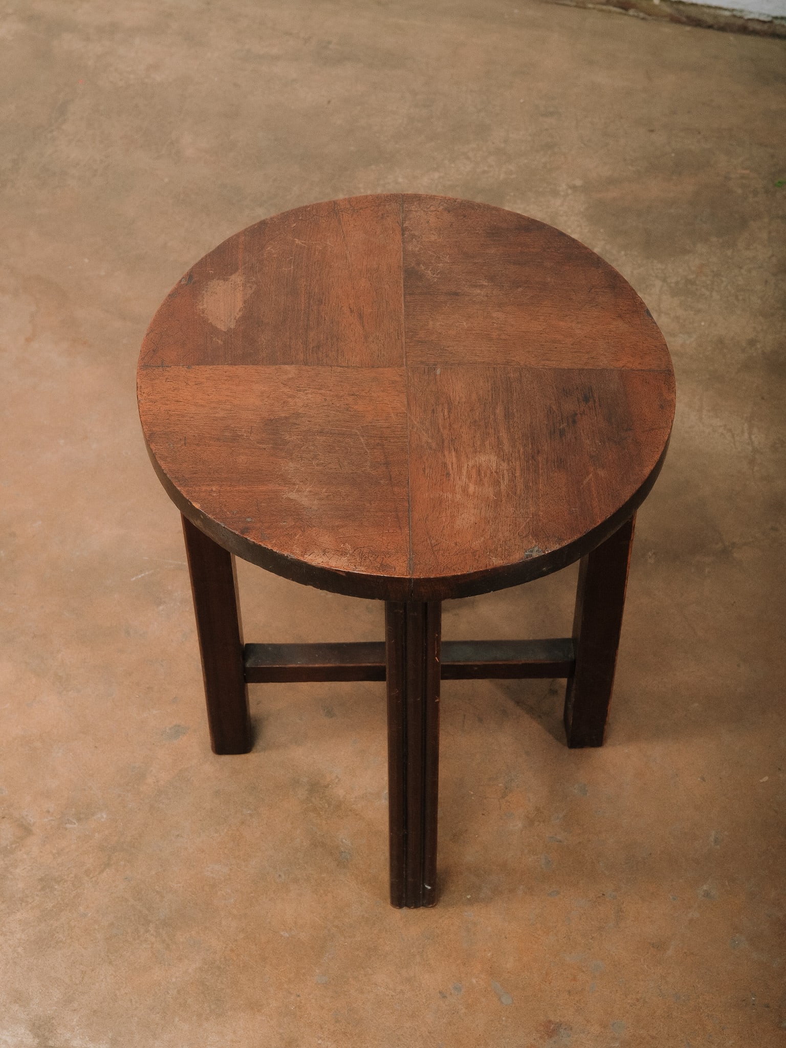 Small Round Wood Accent Table - 2