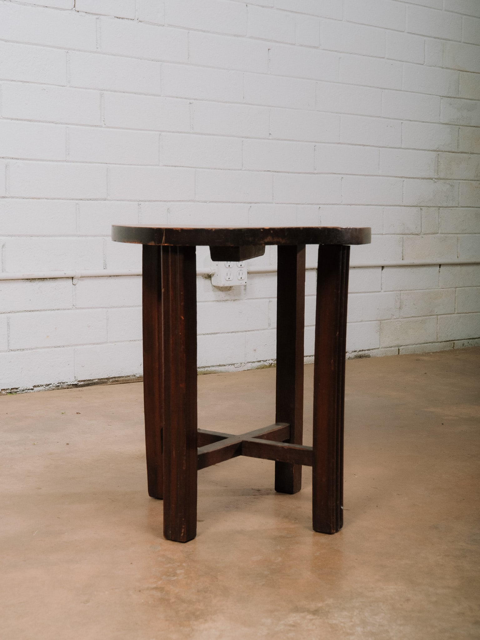 Small Round Wood Accent Table - 3