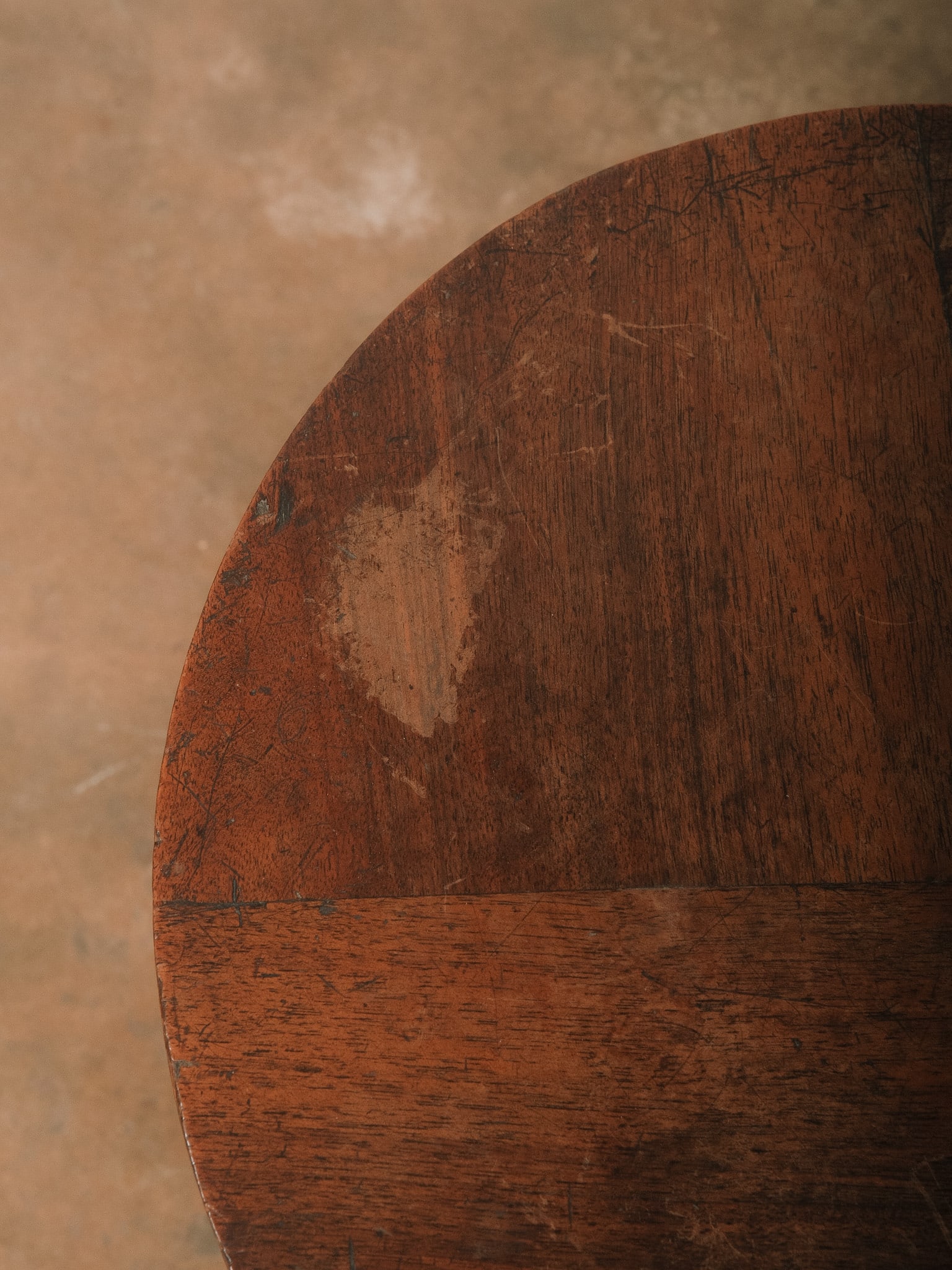 Small Round Wood Accent Table - 4