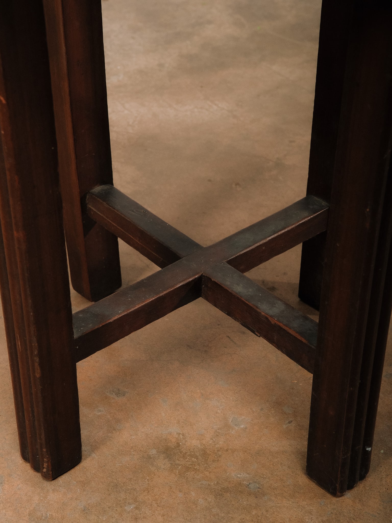 Small Round Wood Accent Table - 5
