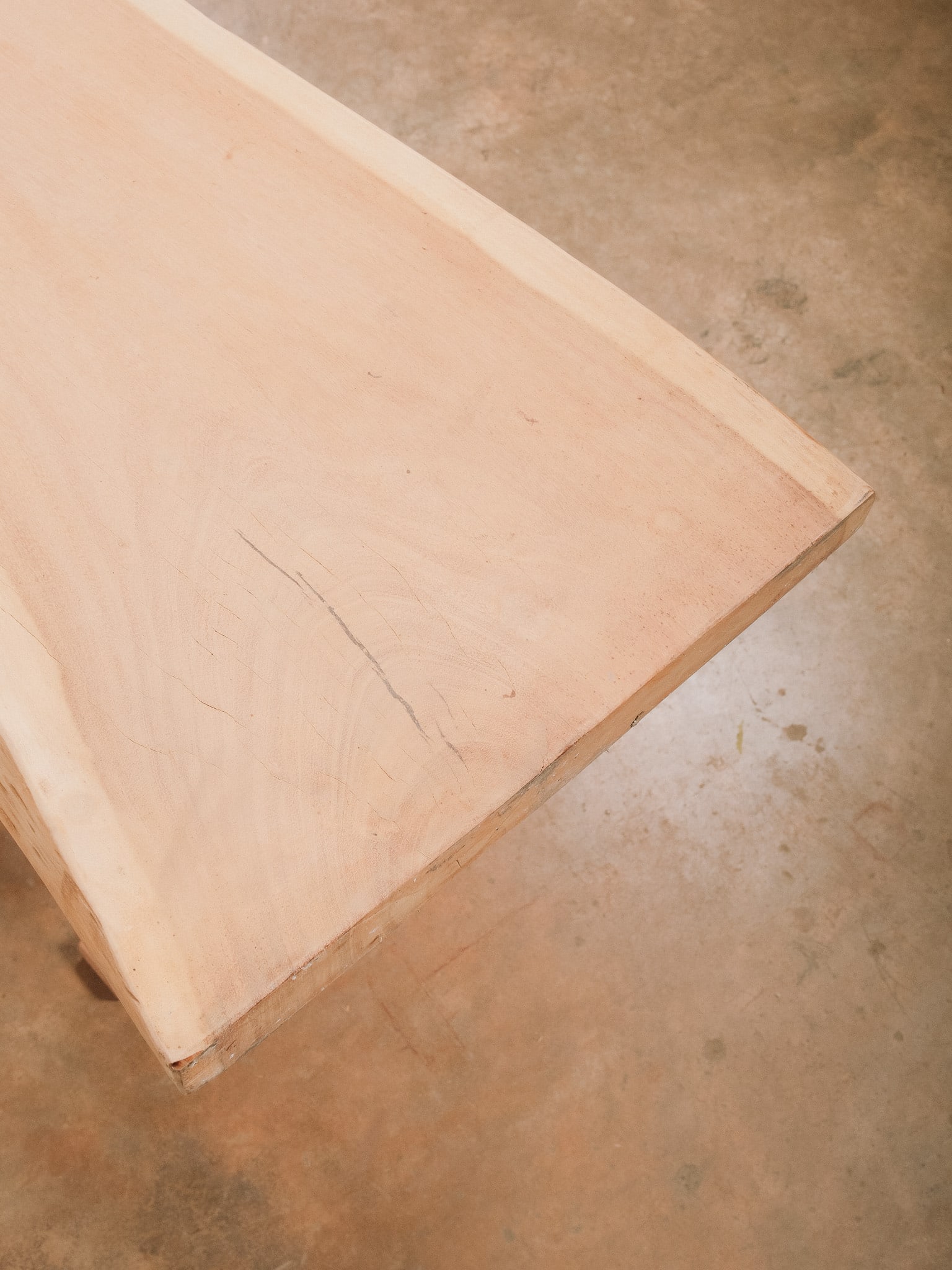 Live Edge Console Table with Trestle Base - 5