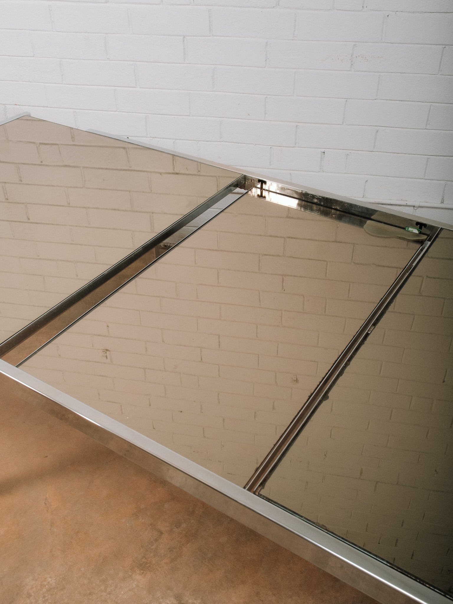MCM Mirrored Top Dining Table - 7