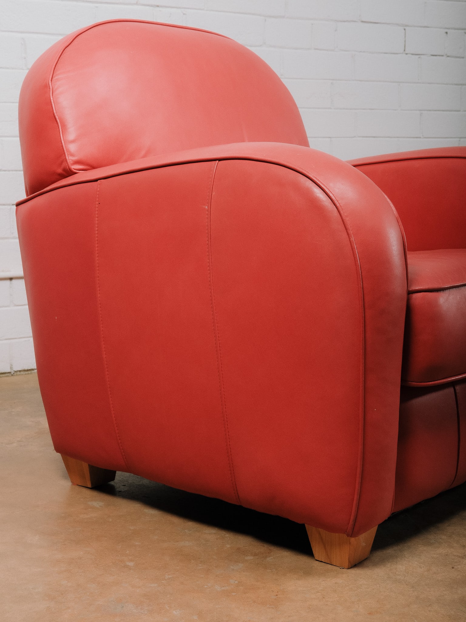 Red Leather Chairs - 8