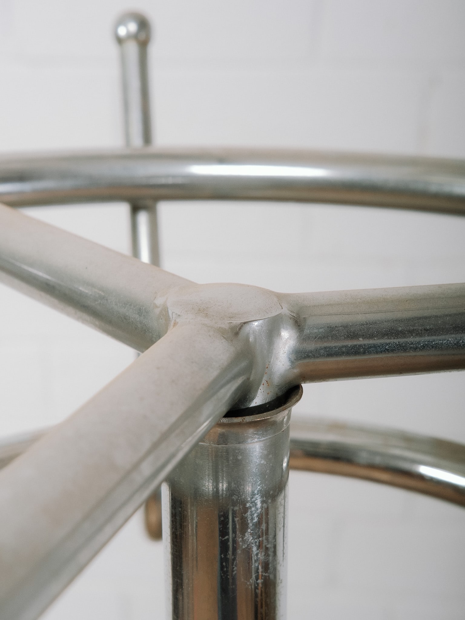Chrome Standing Coat Rack - 8