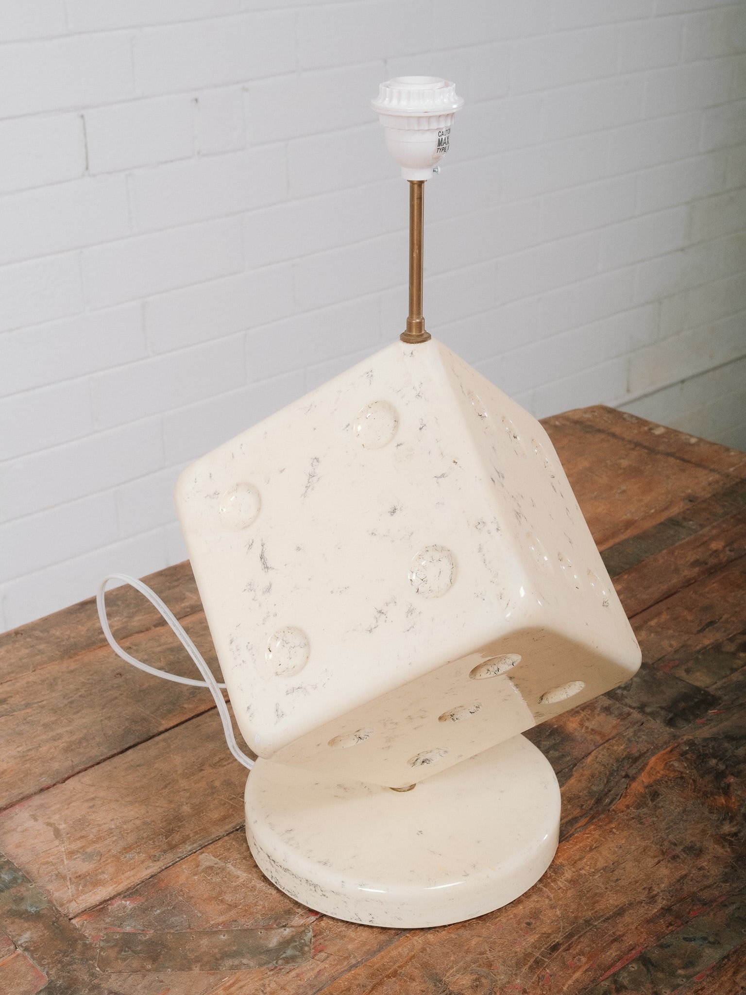 Brutalist Style Cube Table Lamp - 3