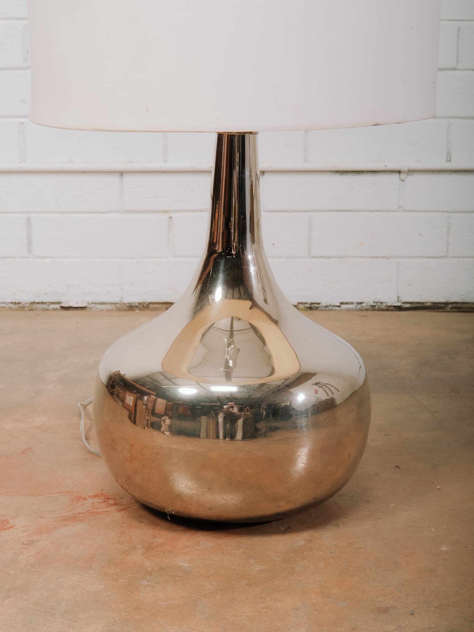 Large Chrome Table Lamp - 3