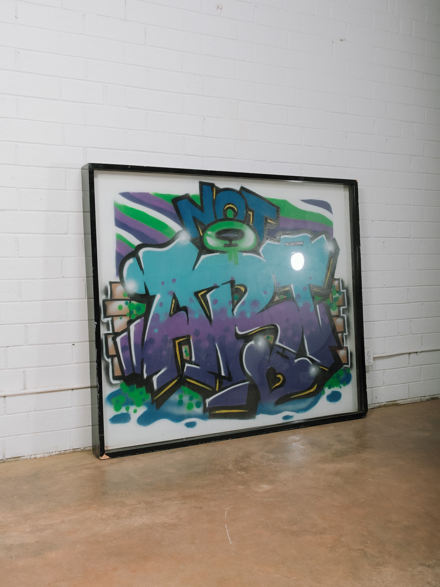 Framed Graffiti Style Artwork - 2