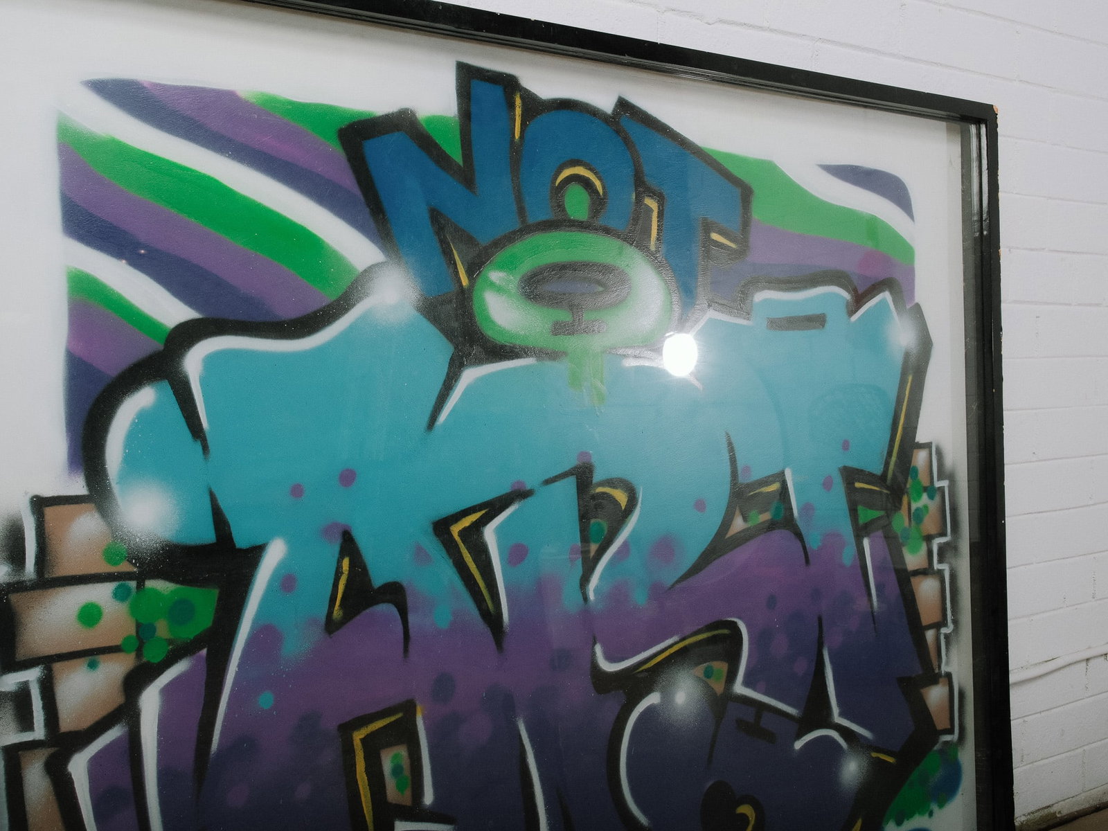 Framed Graffiti Style Artwork - 4