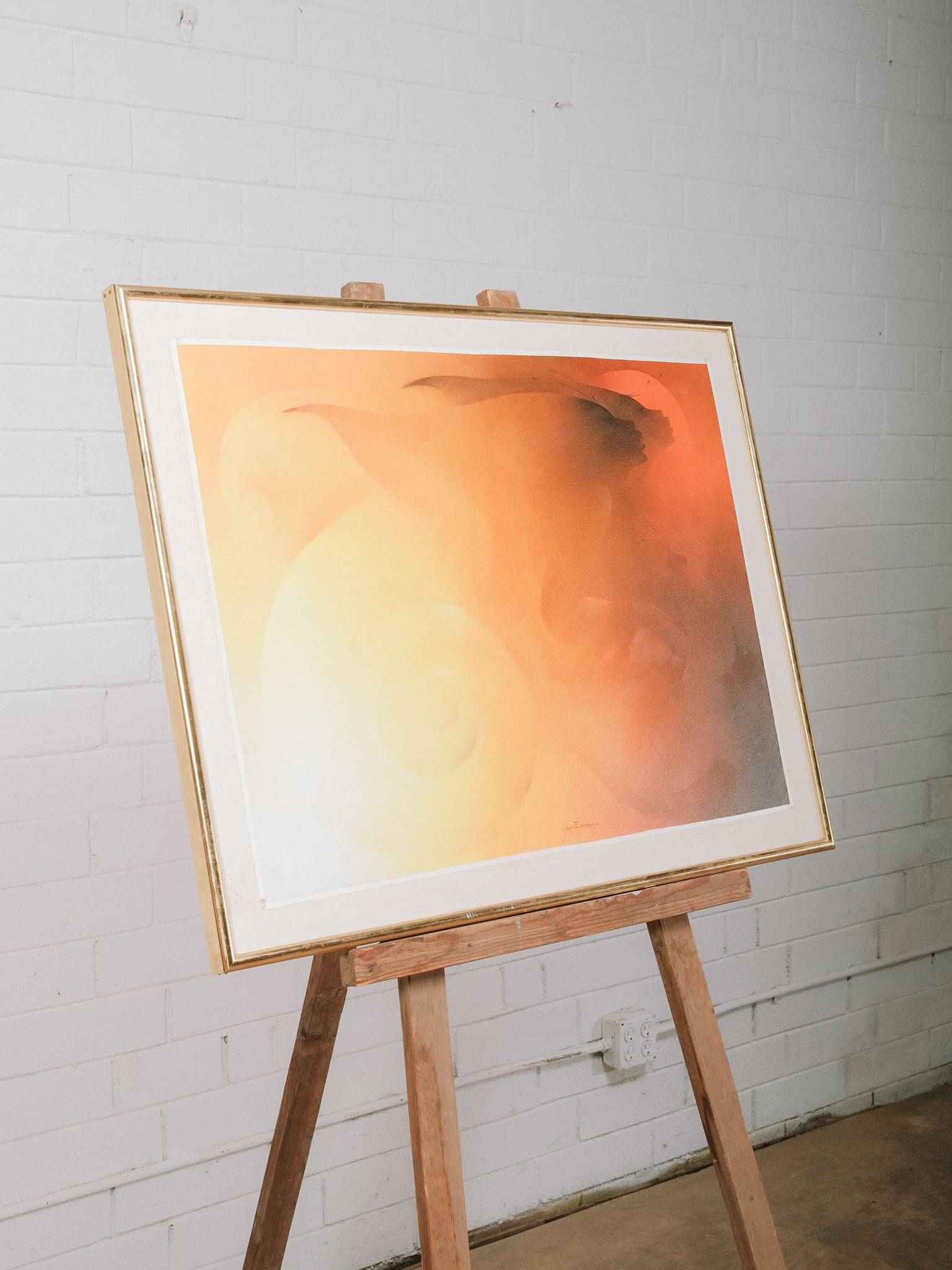Abstract Composition in Gold Frame - 2