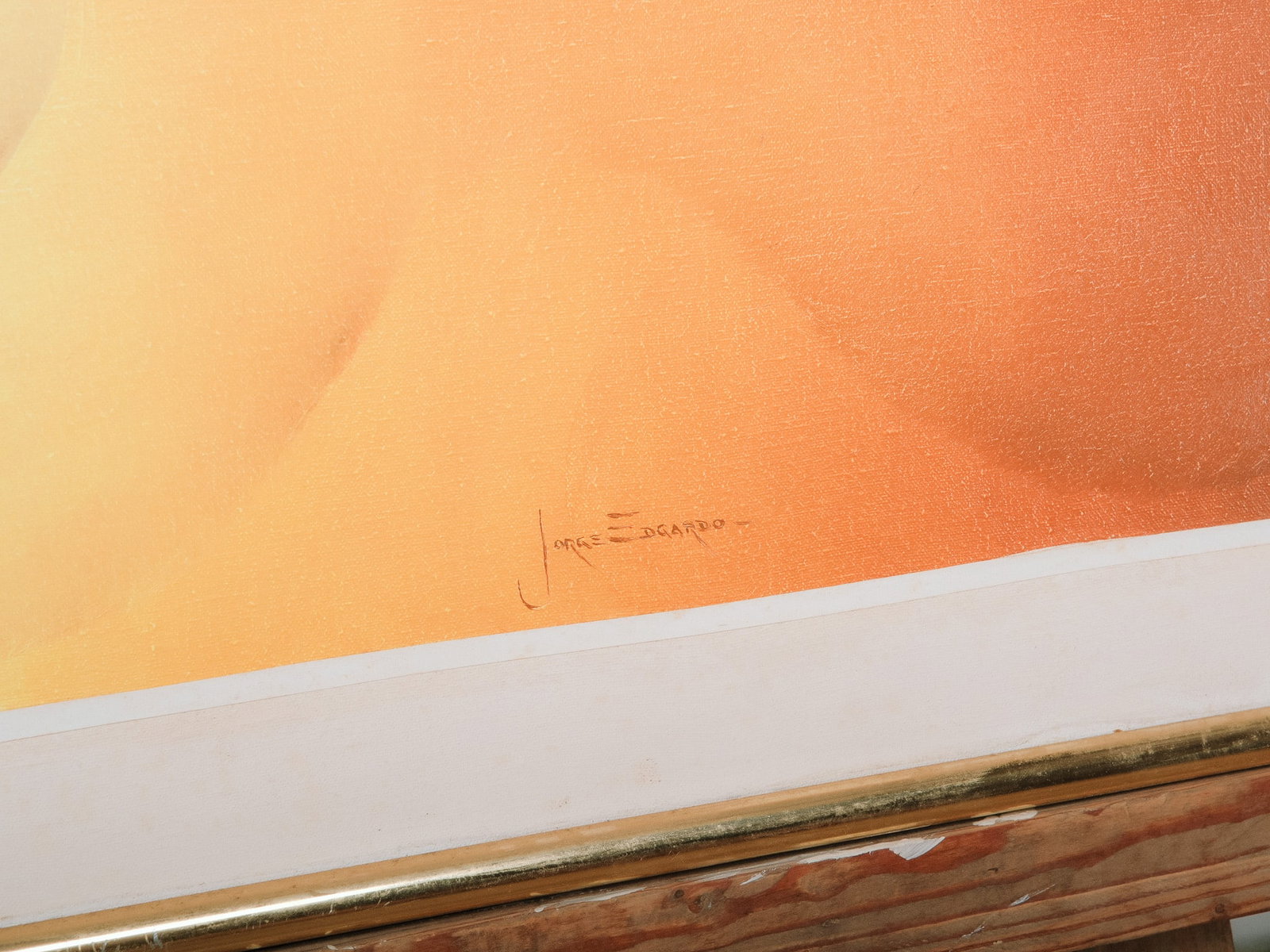 Abstract Composition in Gold Frame - 3