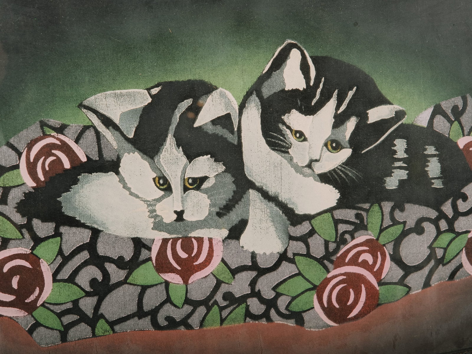 Framed Cat Artwork - 2