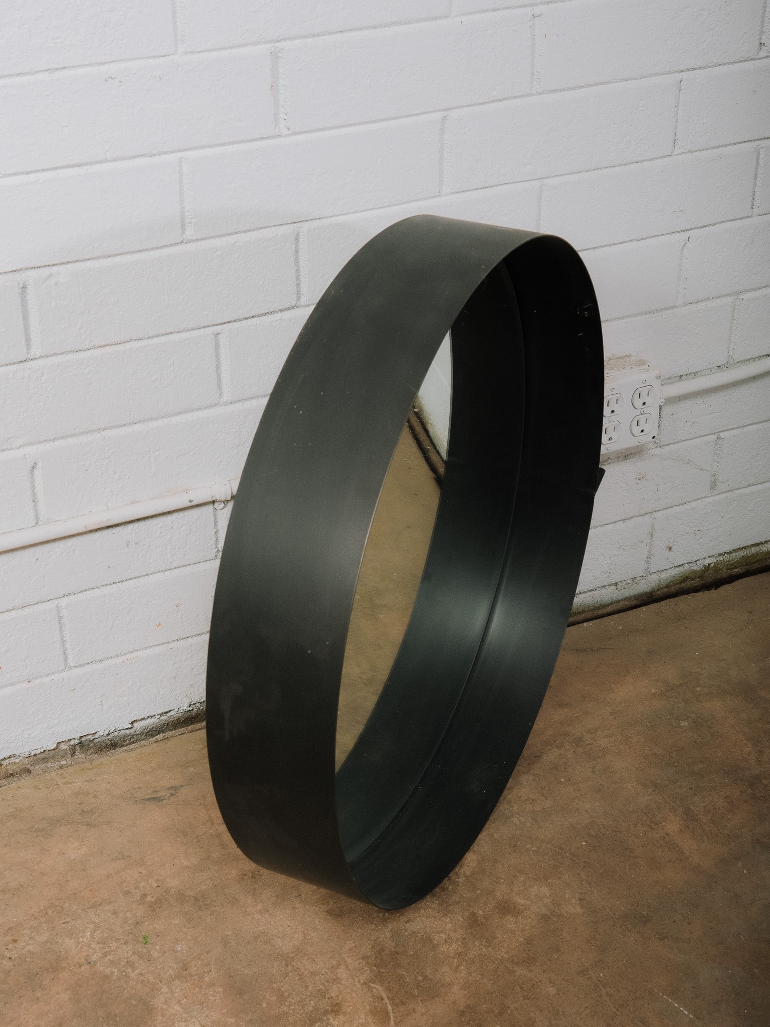 Modern Round Black Wall Mirror - 5