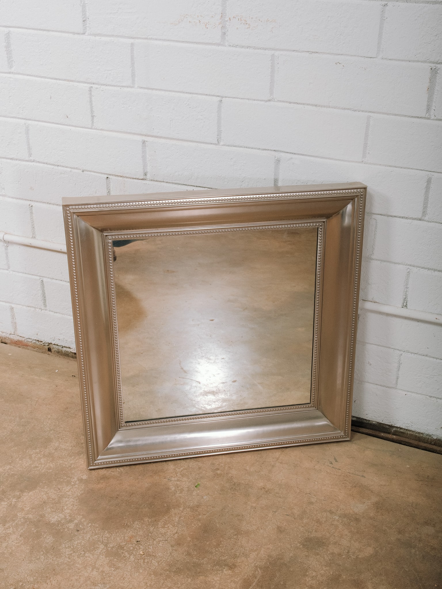 Silver Framed Wall Mirror - 2