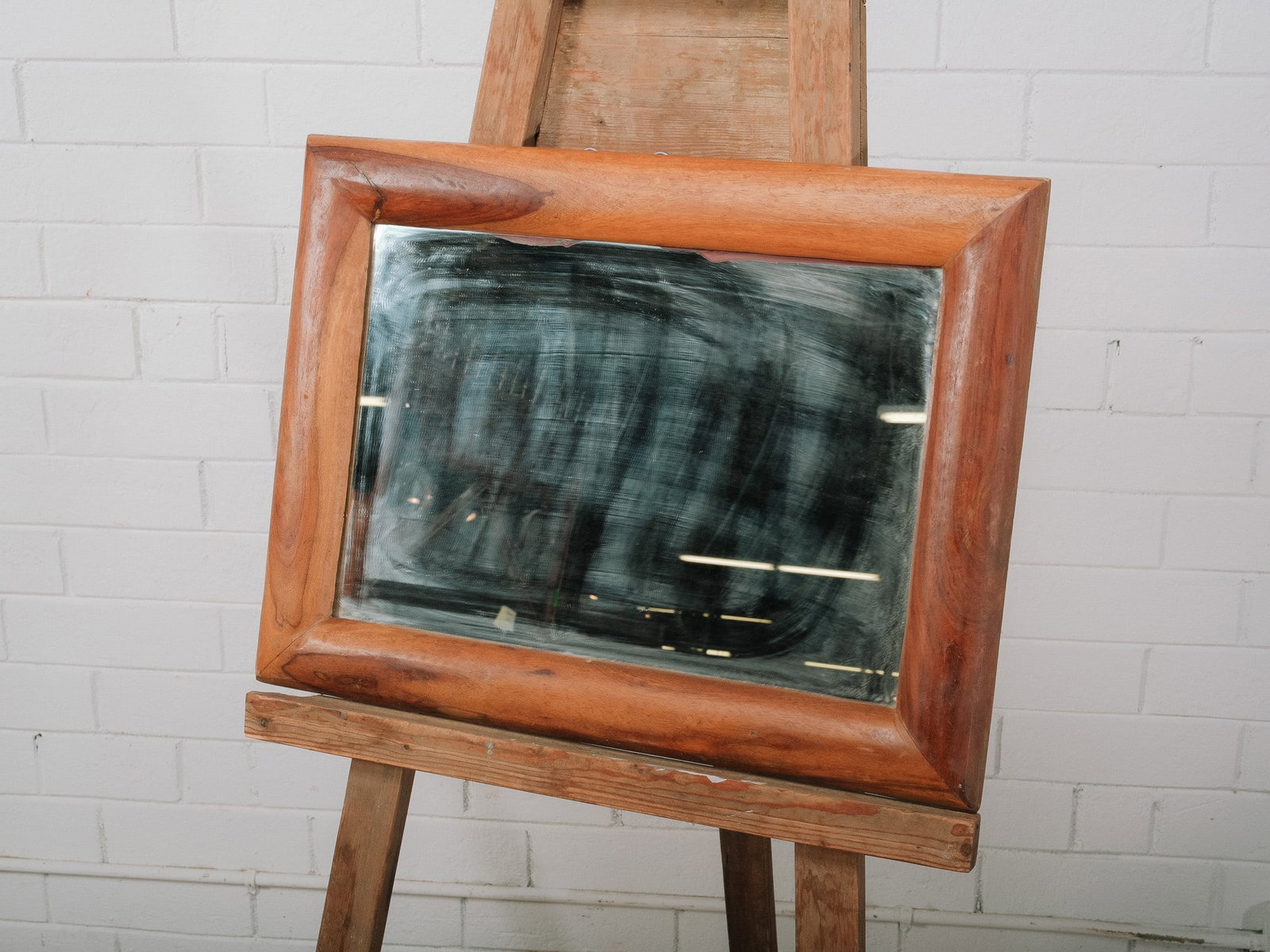 Rustic Solid Wood Framed Mirror - 2