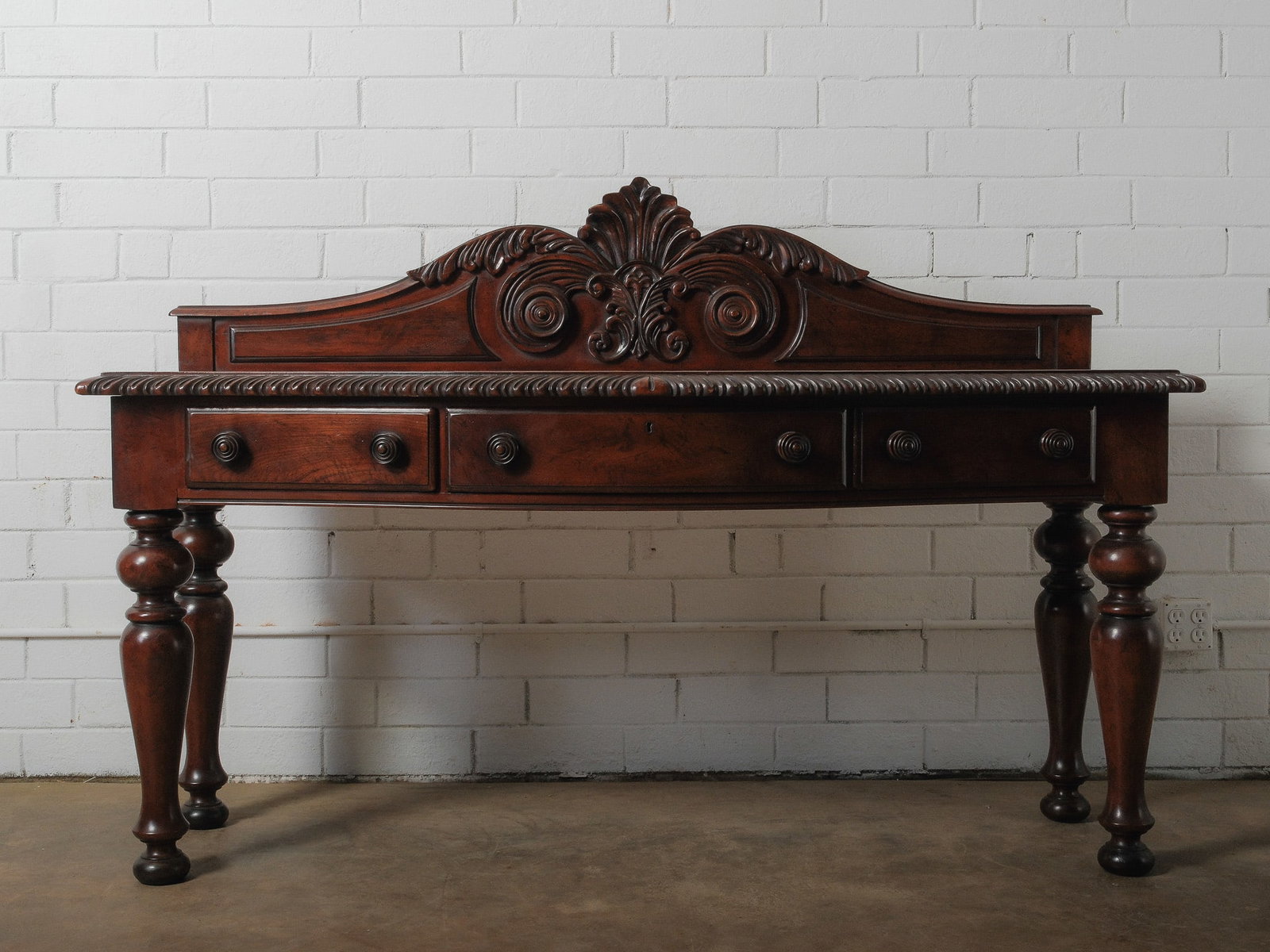 Carved Mahogany Sideboard (1 of 9)