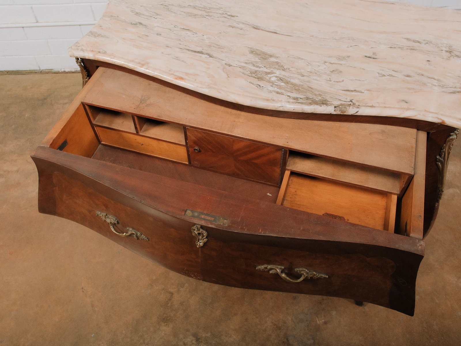 Marble Top Bombe Chest - 14