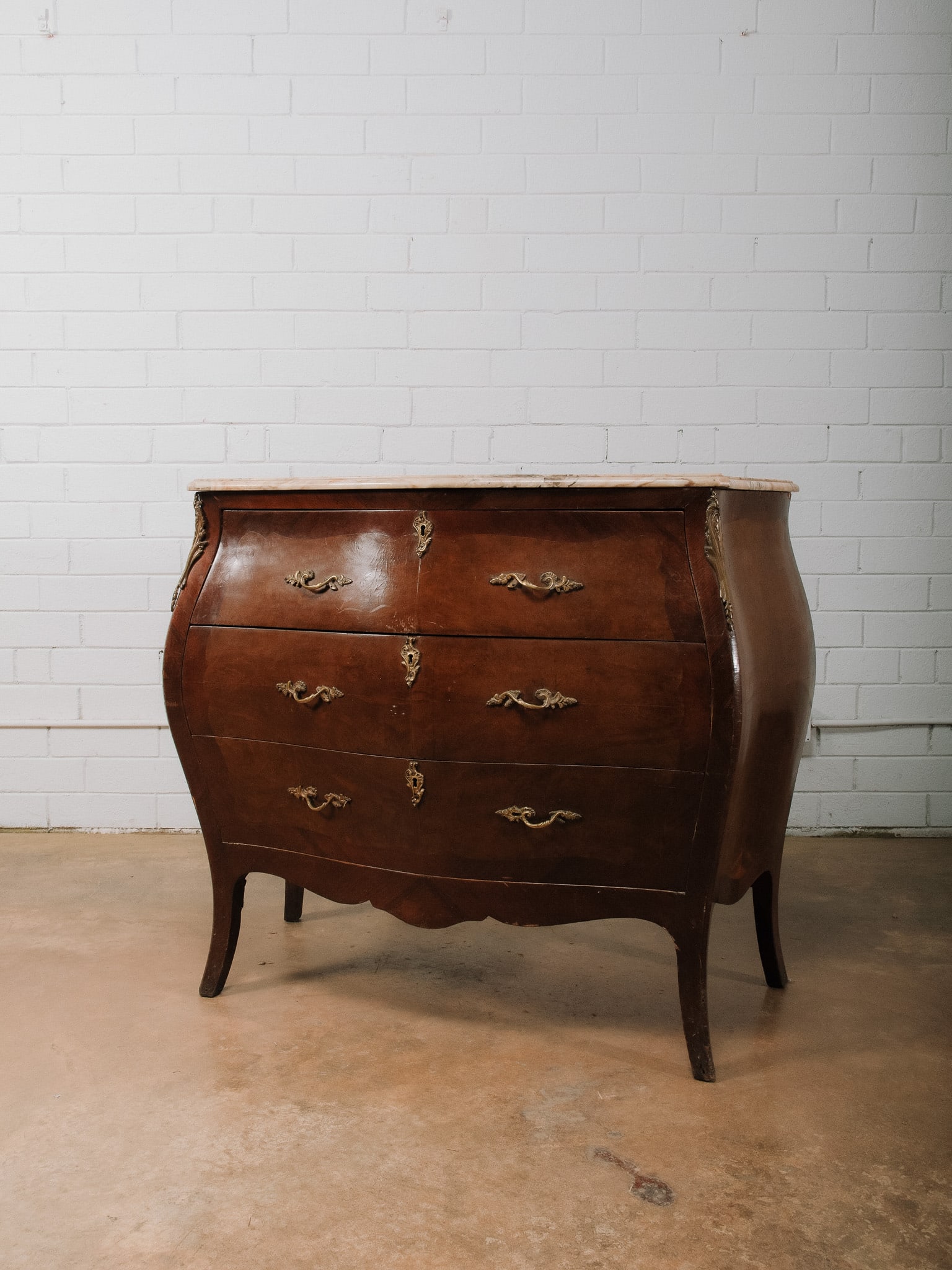 Marble Top Bombe Chest - 2