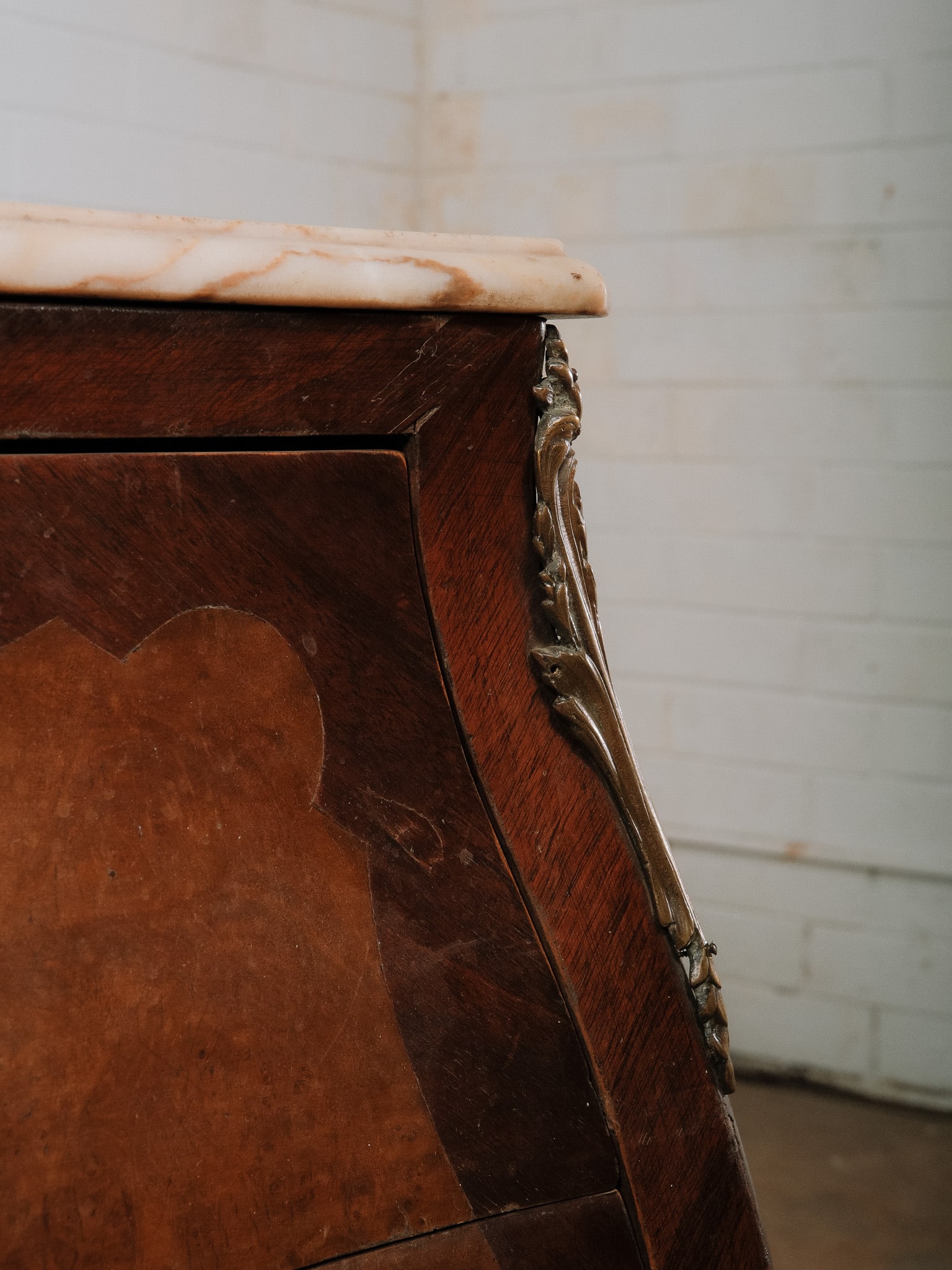 Marble Top Bombe Chest - 8