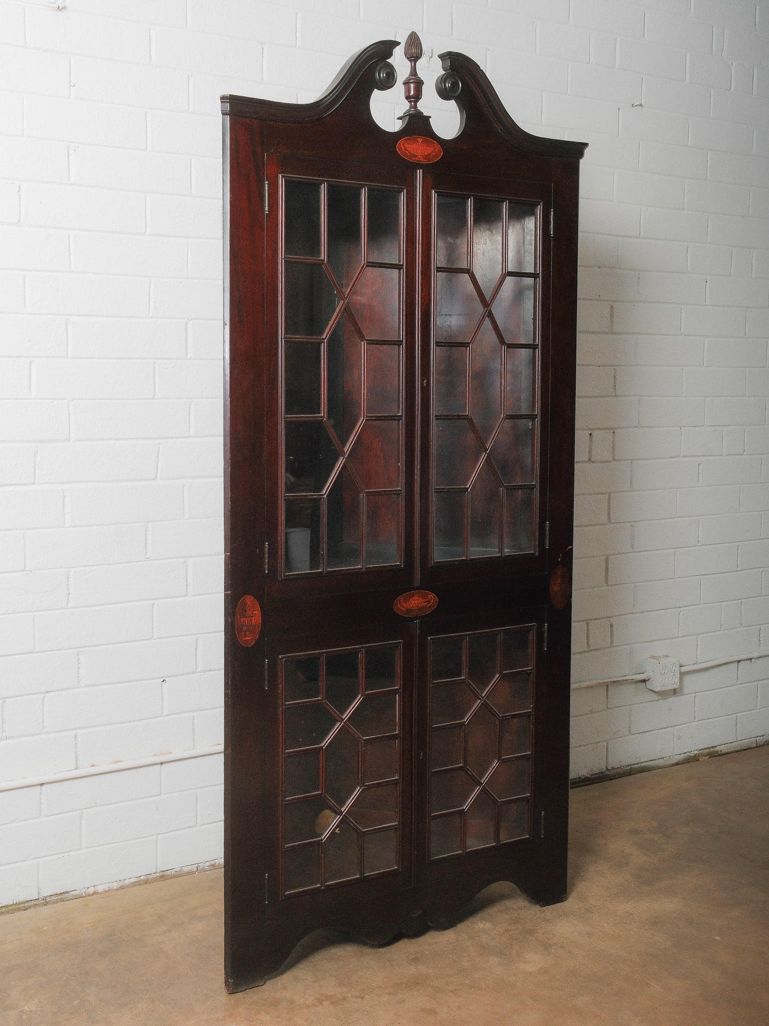 Mahogany Corner Cabinet - 2