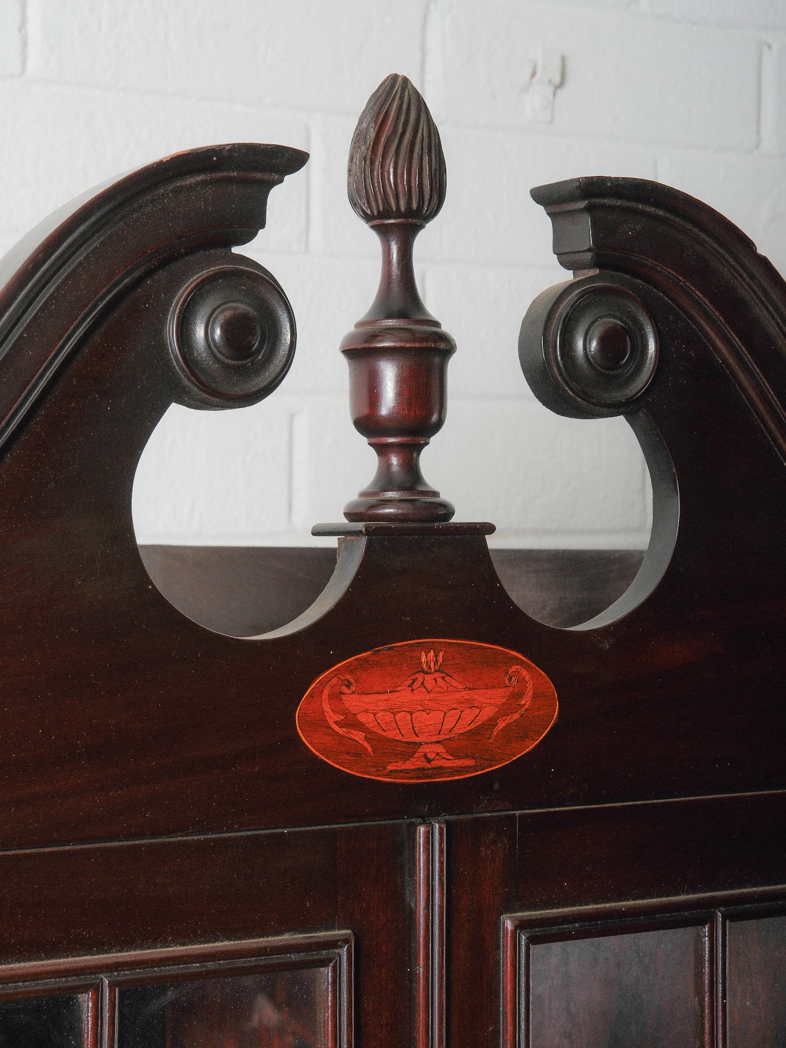 Mahogany Corner Cabinet - 5